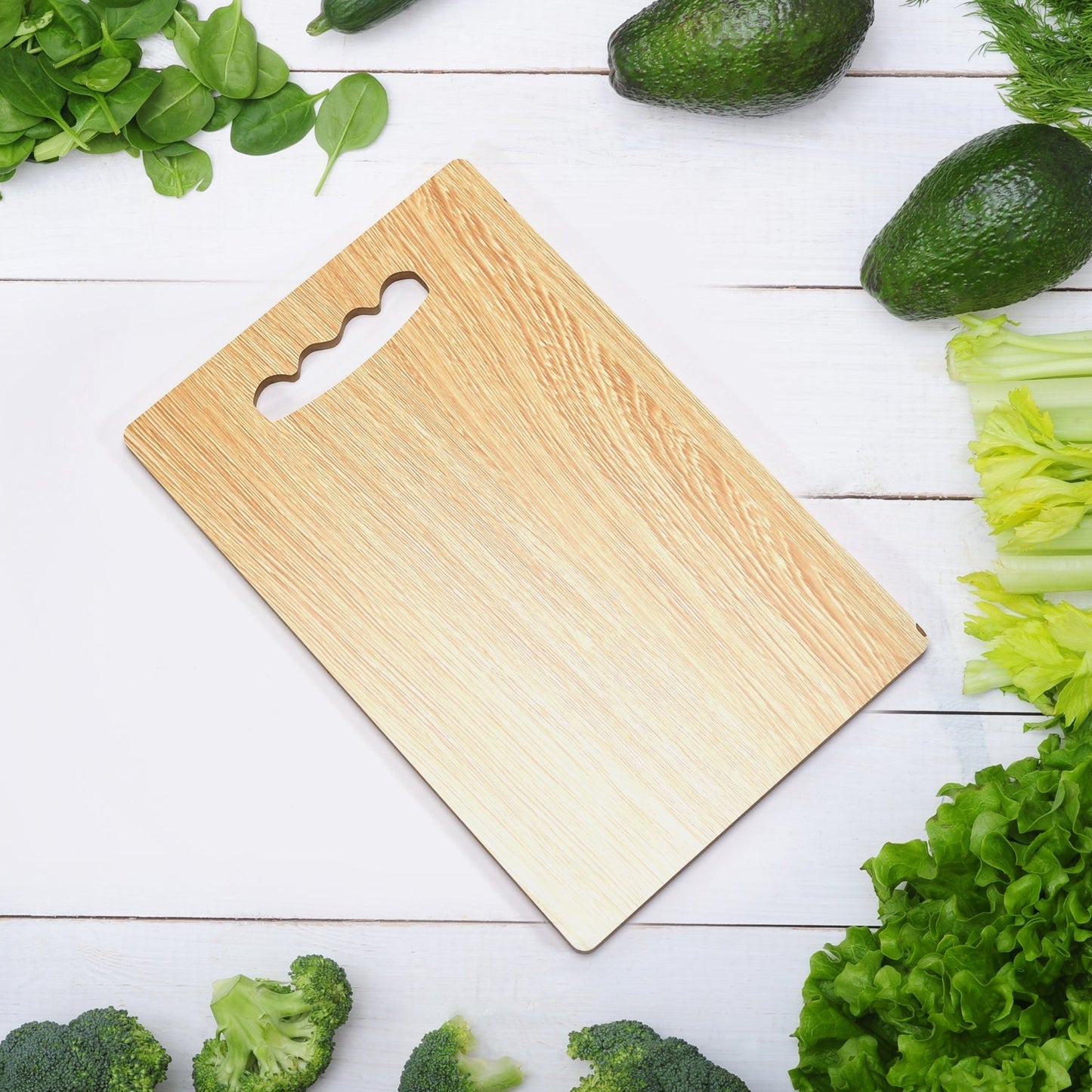 7122 Wooden Chopping Board For Vegetable Cutting & Kitchen Use DeoDap