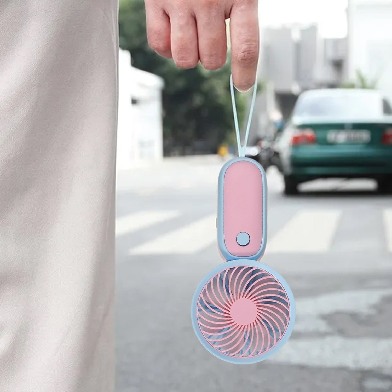 4800 Mini Handheld Fan Portable Rechargeable Mini Fan Easy to Carry, for Home, Office, Travel and Outdoor Use DeoDap