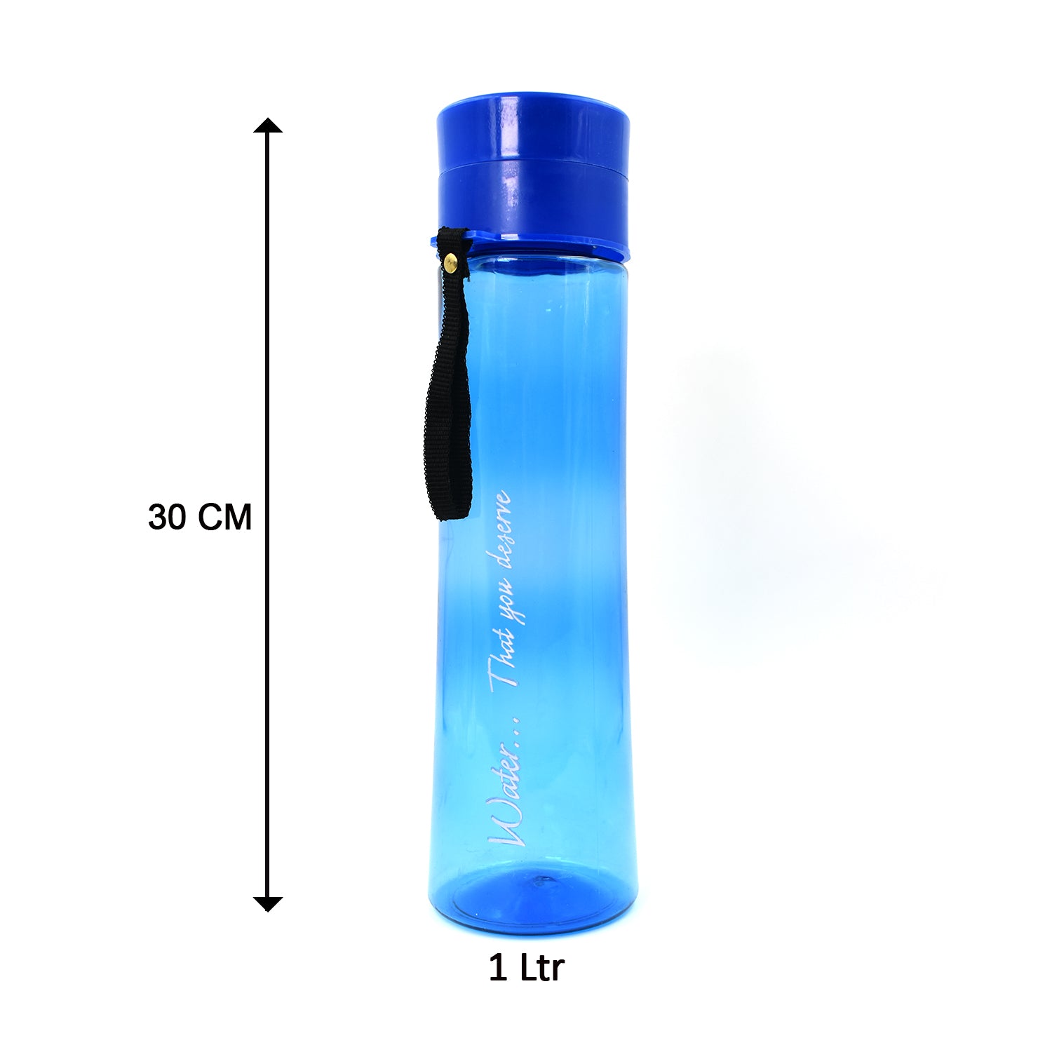 2716 Unbreakable, Leakproof, Durable, BPA Free, Non-Toxic Plastic Water Bottles, 1 Litre (Pack of 3, Assorted Color) DeoDap