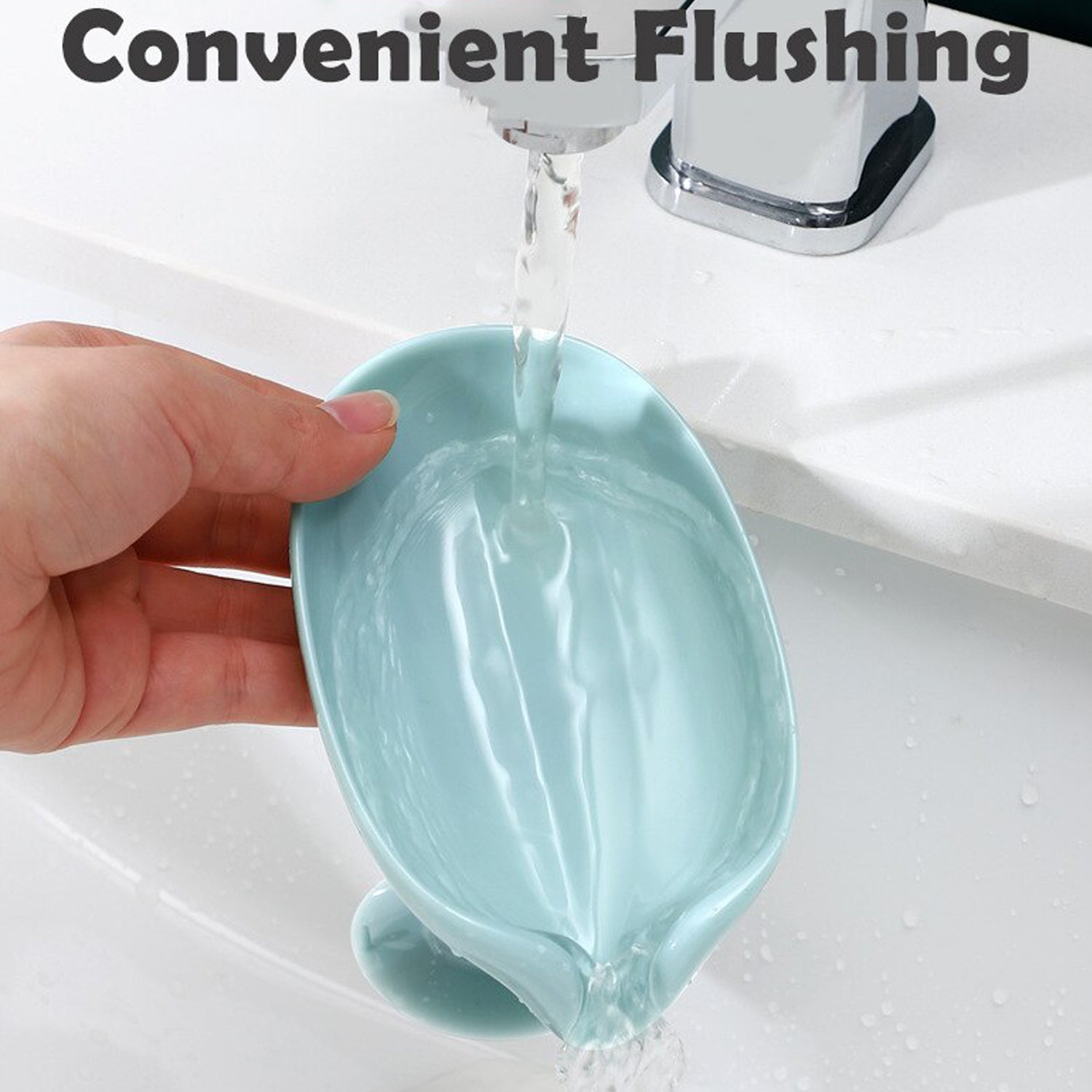 4831 Self Draining Soap Holder for Bathroom Leaf Shape Soap Dish Kitchen Soap Tray DeoDap