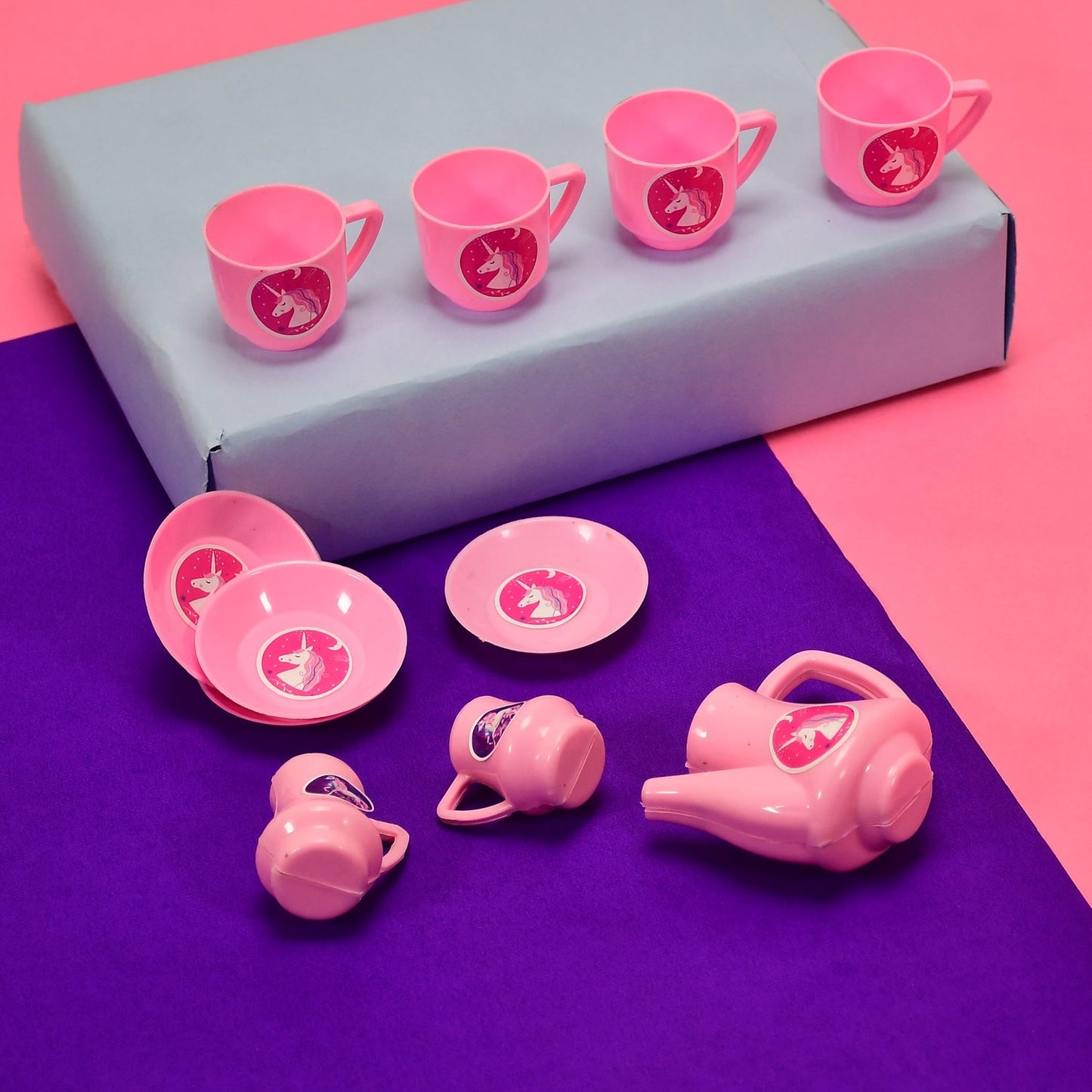 4459 ﻿Tickles Tea toy Set | Coffee Kitchen Plastic Set Toy for Kids, Boys & Girls (15Pcs) DeoDap