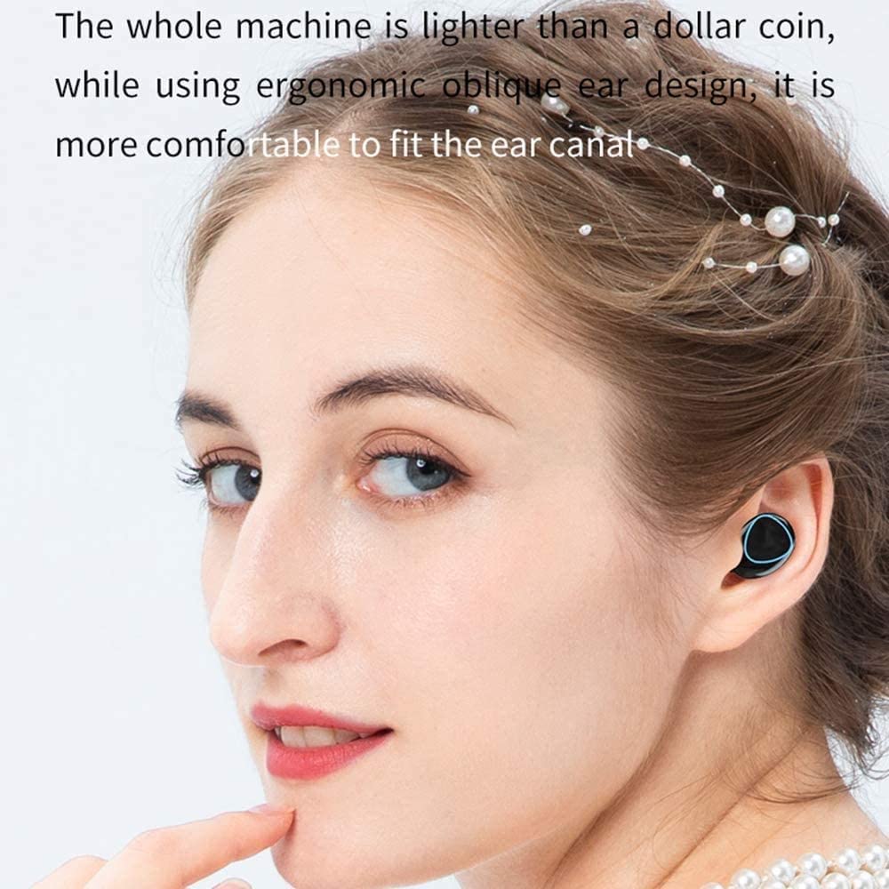 6644 Newest Wireless In Ear Earbuds Bluetooth 5.0 Headphones Mini Stereo Earbuds Sport Headset Bass Sound Built-in Micphone DeoDap