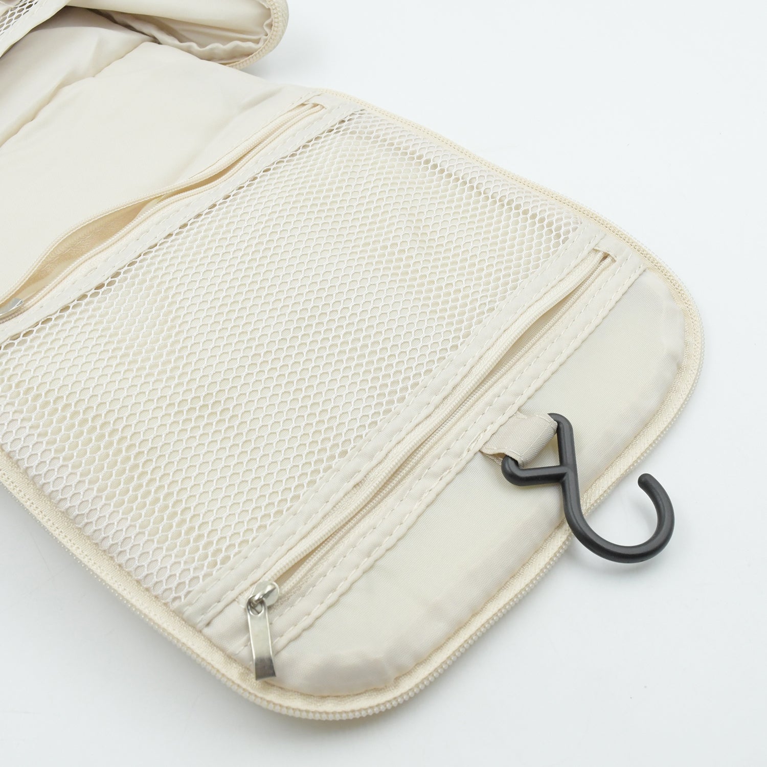 7939 Travel Wash Bag Multi-Functional Waterproof Cosmetic Storage Bag Handheld Foldable Hook Cosmetic Bag with Zipper Closure Handbag Portable Classification Bags (1Pc)