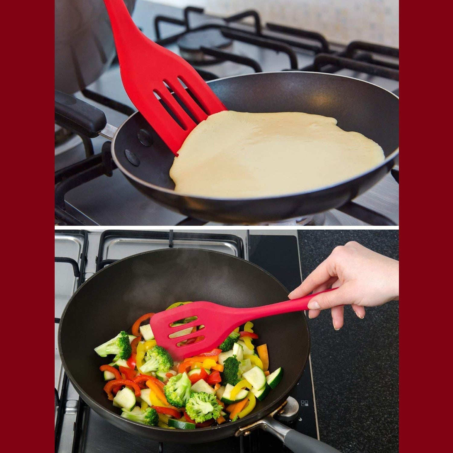 5445 Silicone Spatula | Non-Stick | Heat, Stain and Odor Resistant | Easy to Clean and Dishwasher Safe | Seamless Kitchen Utensil for Cooking, Baking