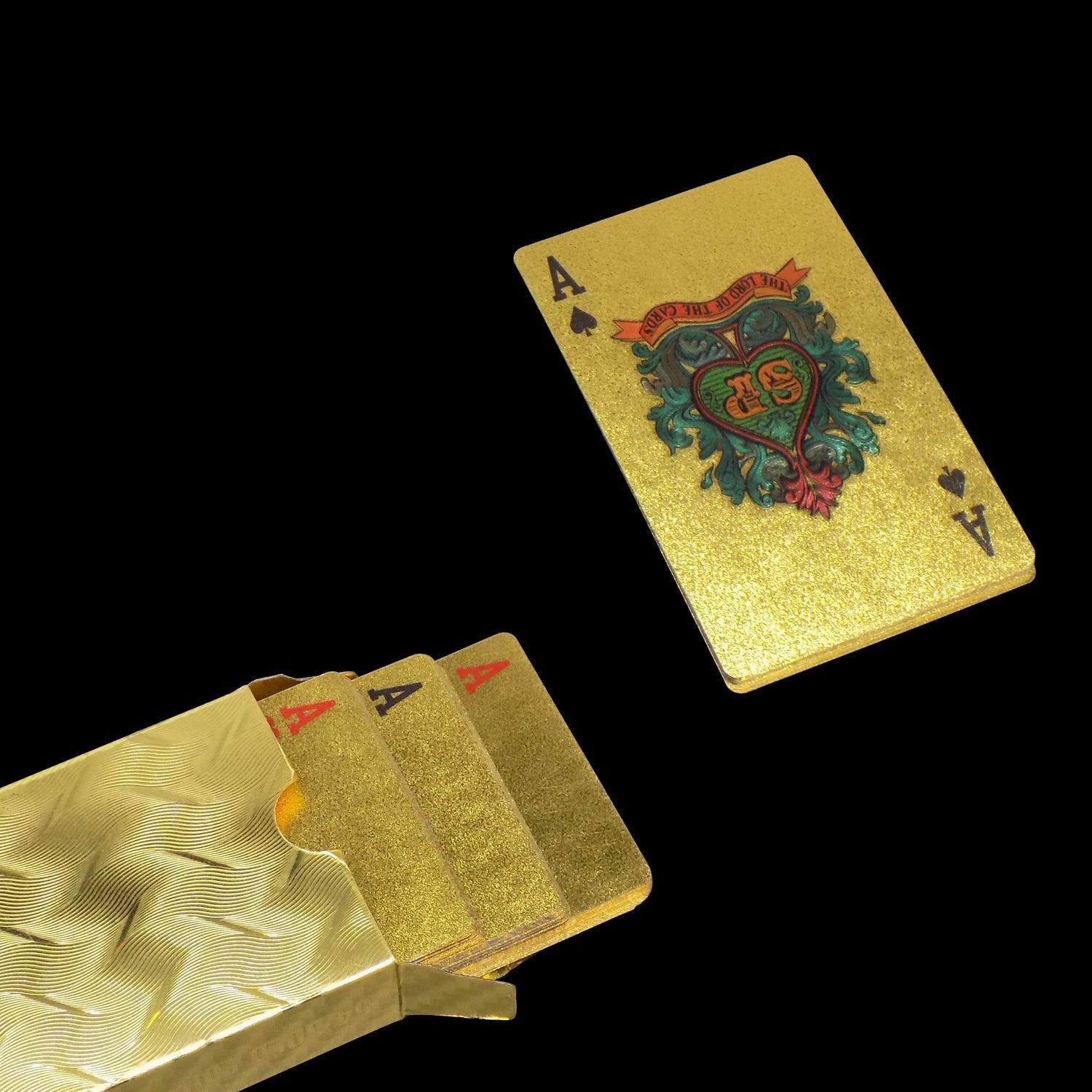 523 Gold Plated Poker Playing Cards (Golden) DeoDap
