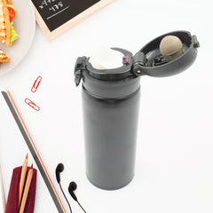 12502 Vacuum Insulation Cup with Lid, Stainless Steel, Hot & Cold Water Bottle Coffee, Double Walled Carry Flask for Travel, Home, Office (1 Pc)