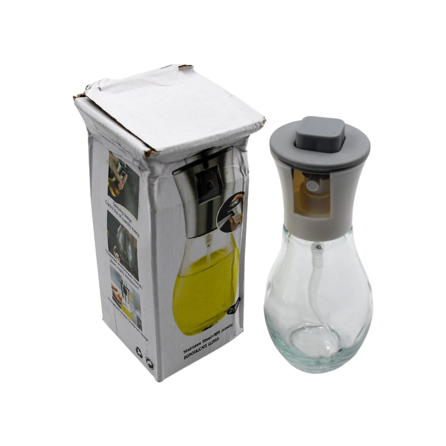 5340 Oil Dispenser Bottle, Oil and Vinegar Cruet, Oil Sprayer Dispenser, Olive Oil Dispenser 200 ml Mist Oil Spray Bottle for Cooking with Plastic