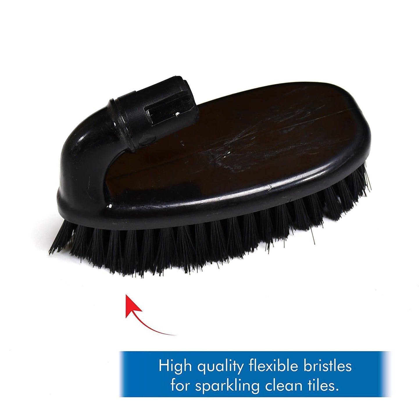 6670 HAND  SCRUBBER PLASTIC BRUSH WITH HANDLE (SET OF 1) DeoDap