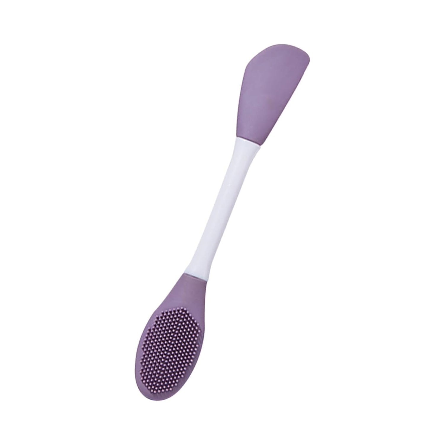 12532 Double-headed Silicone Mask Brush Face Cleansing and Applying Mud Mask Beauty Salon Special Brush Smear Tool Facial Scrub Silicone Wash Scrubber Face Tools (1 Pc)