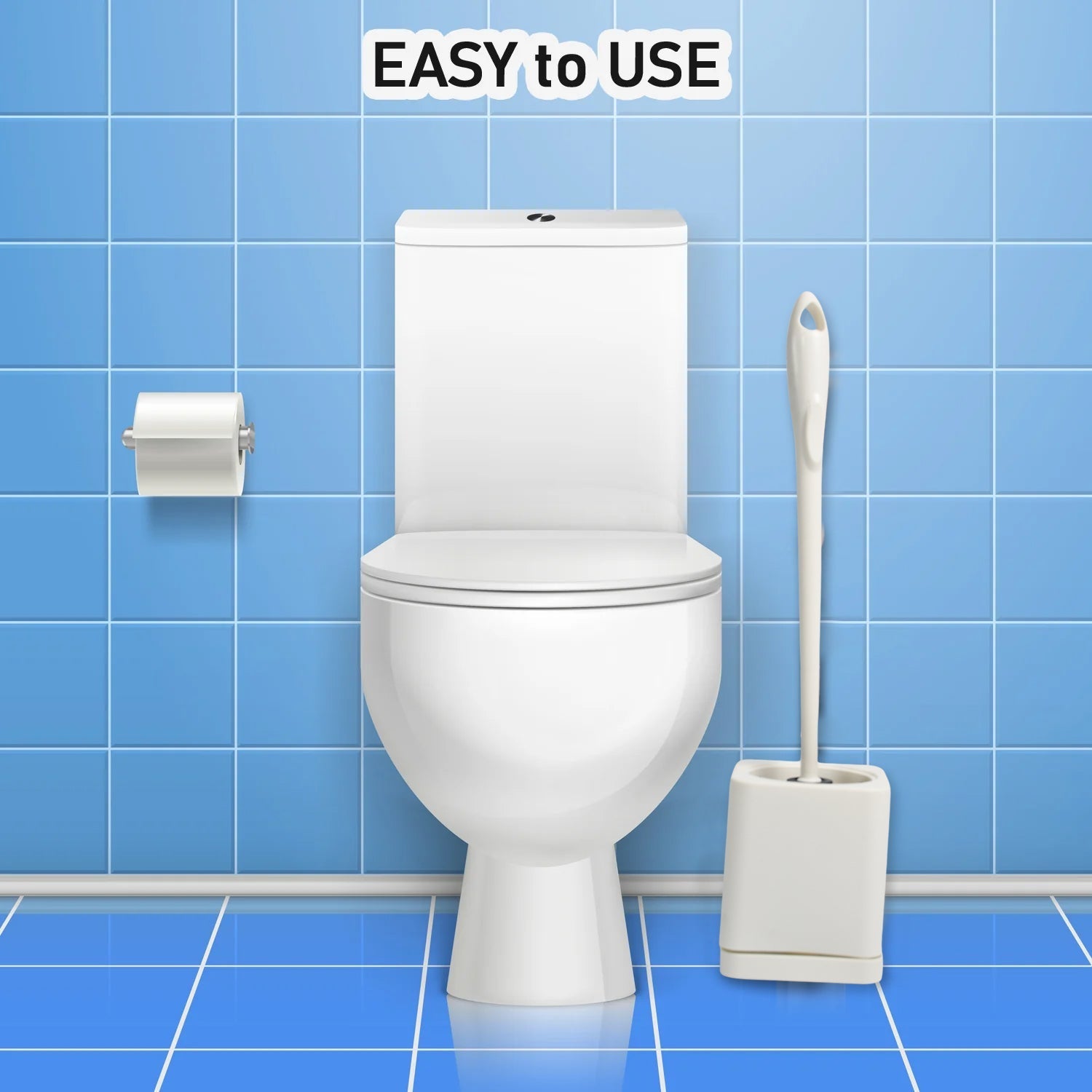 7624 Toilet Brush Set Household Cleaning Toilet Brushes Holder Sets Home Bathroom DeoDap