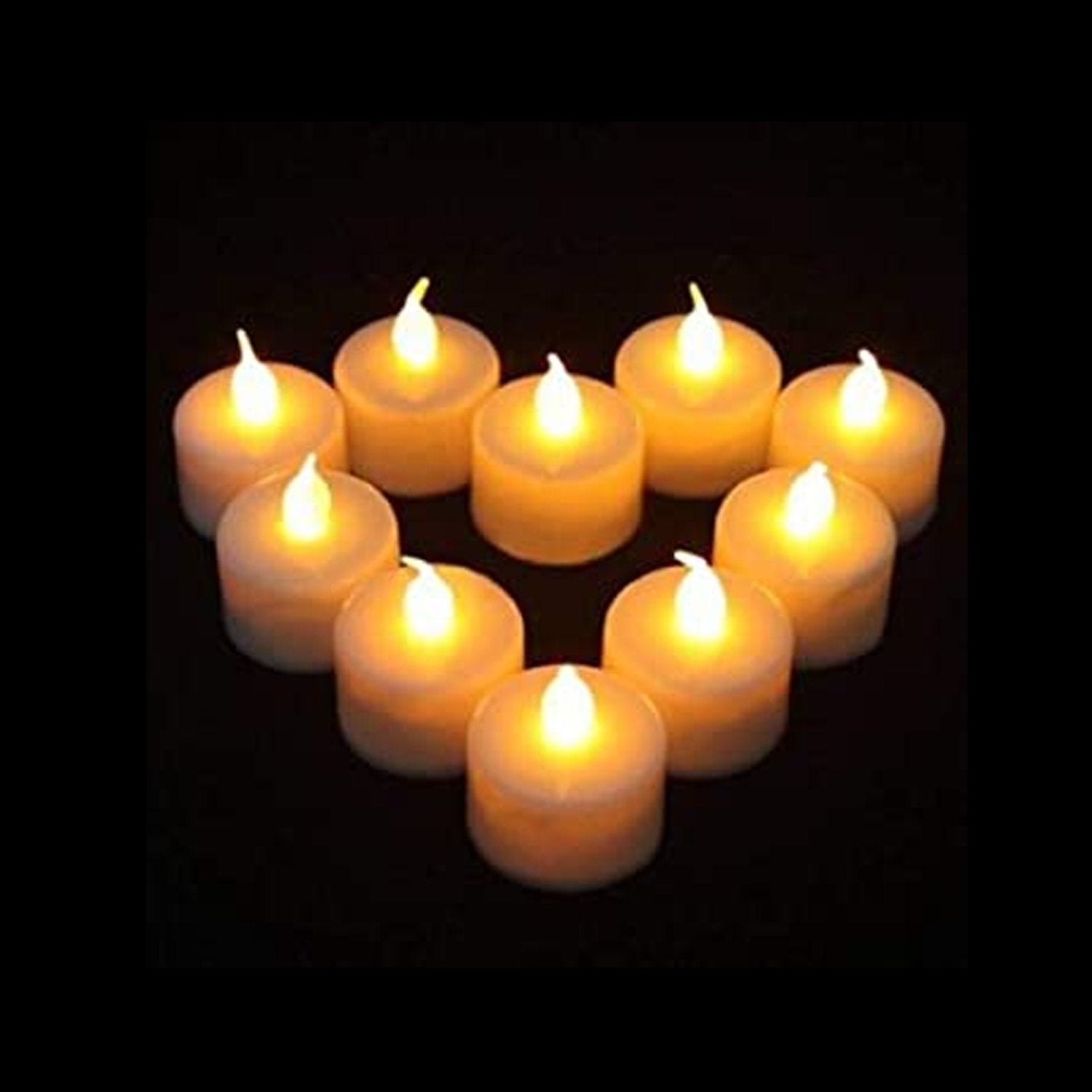1222  Festival Decorative - LED Tealight Candles (White, 24 Pcs) DeoDap