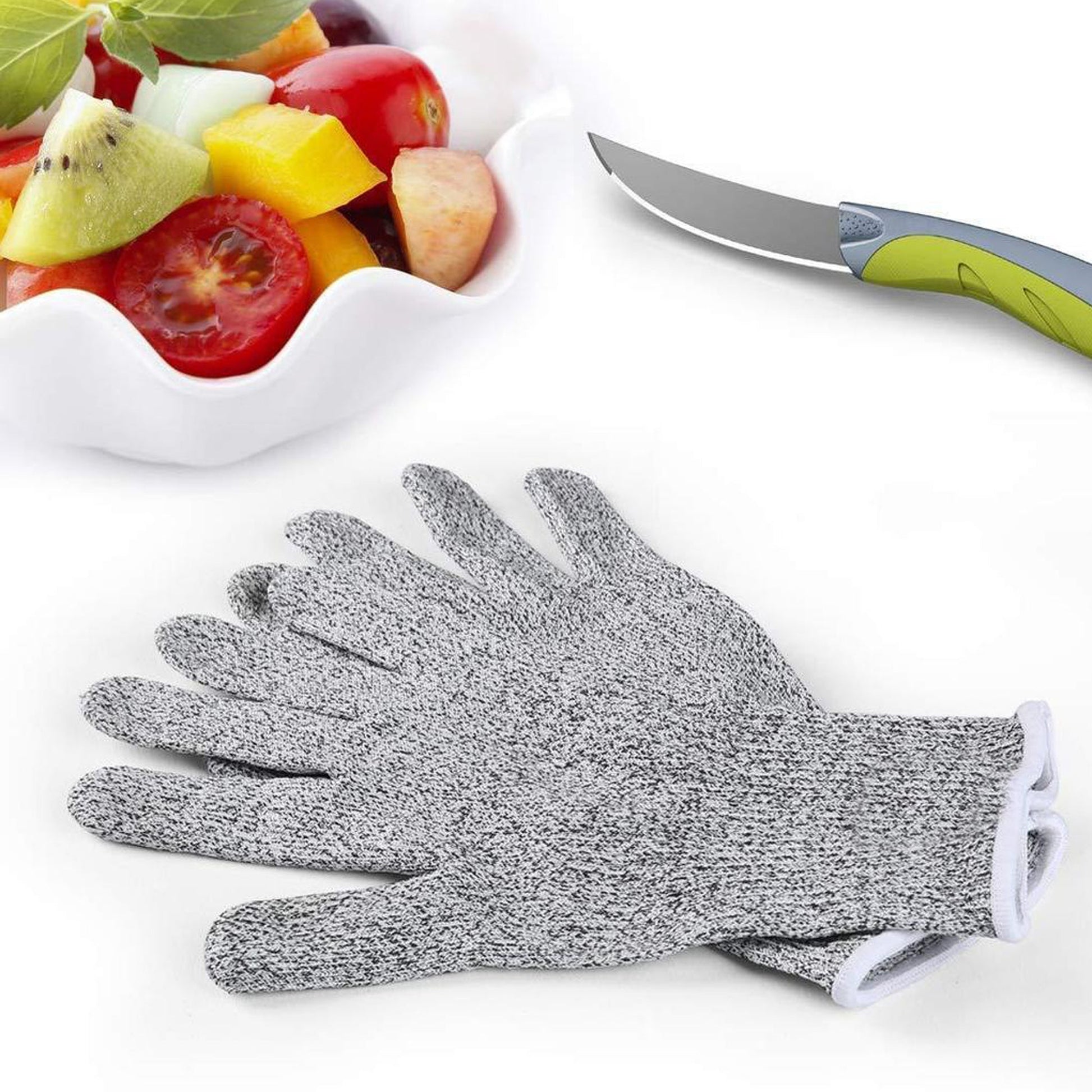 0677 Anti Cutting Resistant Hand Safety Cut-Proof Protection Gloves  (Multicolour) DeoDap