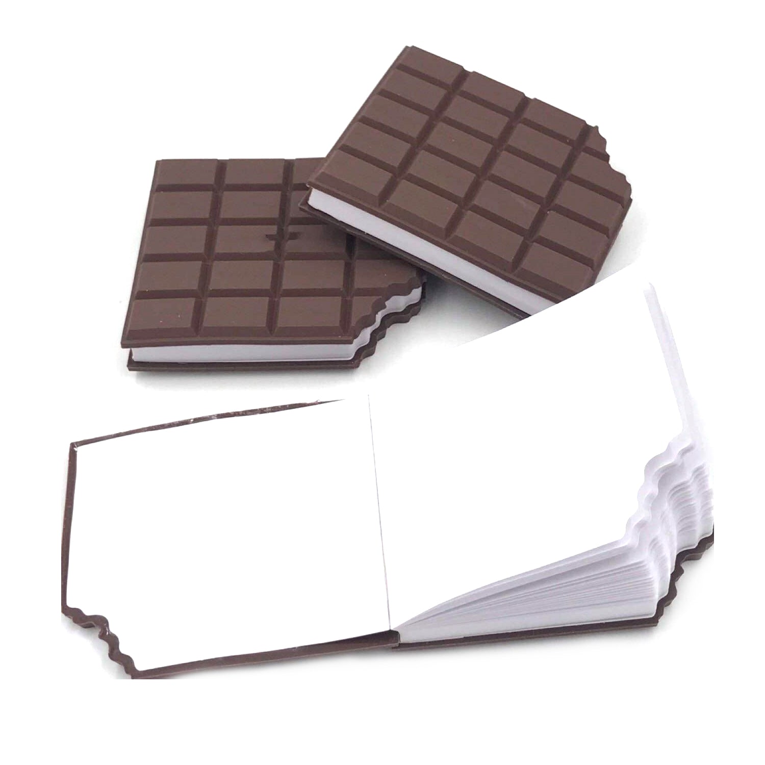 4528 Small Chocolate Scented Diary Memo Notebook in Rectangular Chocolate Bite Shape with Original Chocolate Smell Personal Pocket Diary with Plain Pages for Kids
