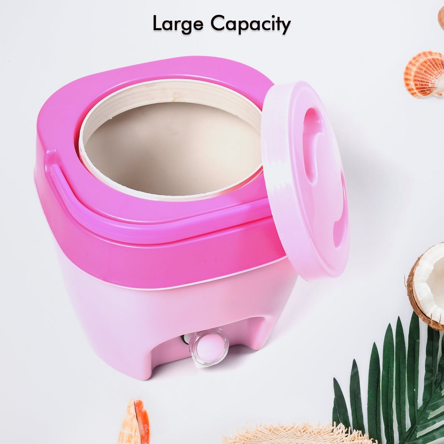 2344 Insulated Plastic Water Jug, 1 Piece, 7 litres, Pink | Food Grade | Easy To Carry | BPA Free | Ideal for Travel | Picnic | Homes | Office | Shops | Clinics Use DeoDap