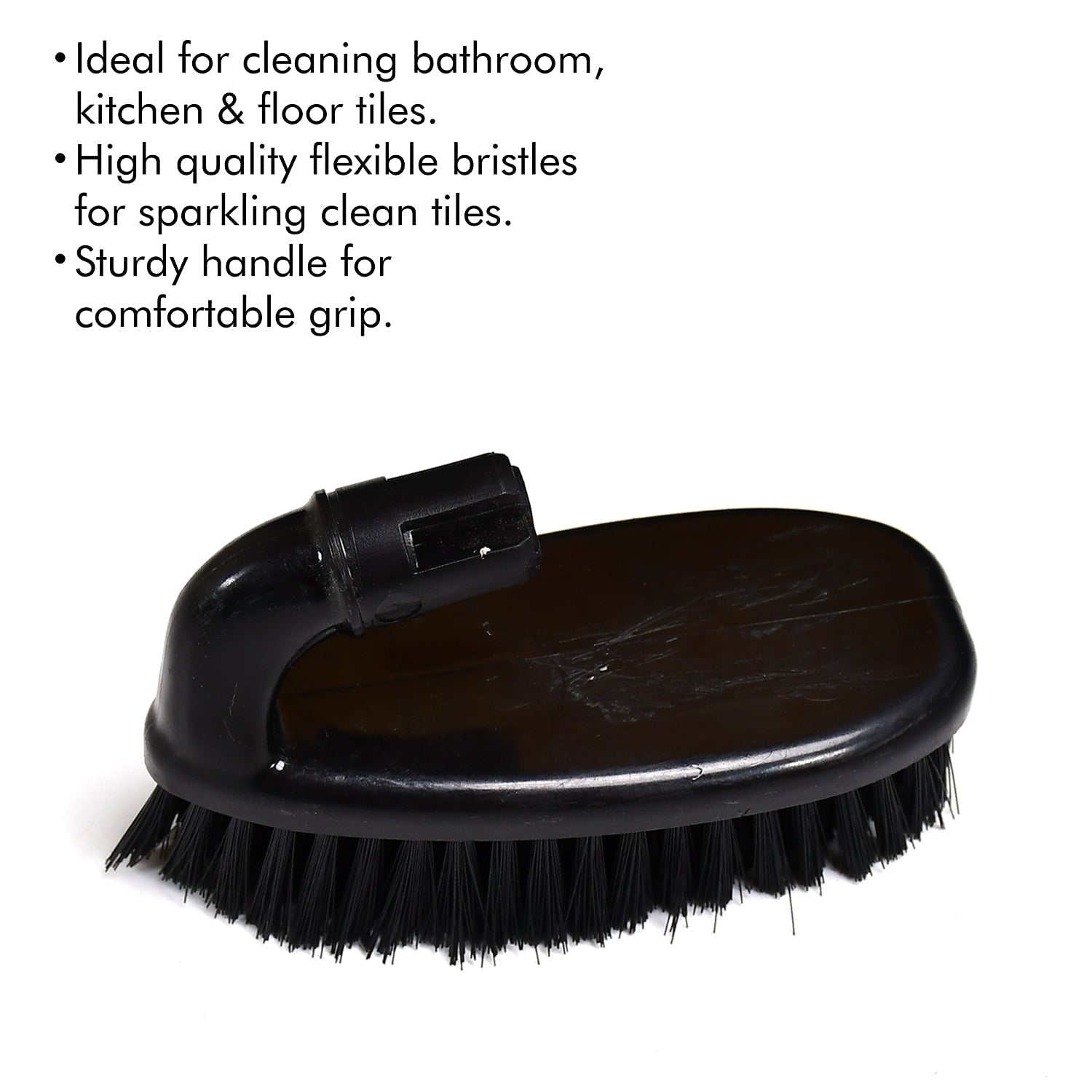 6670 HAND  SCRUBBER PLASTIC BRUSH WITH HANDLE (SET OF 1) DeoDap
