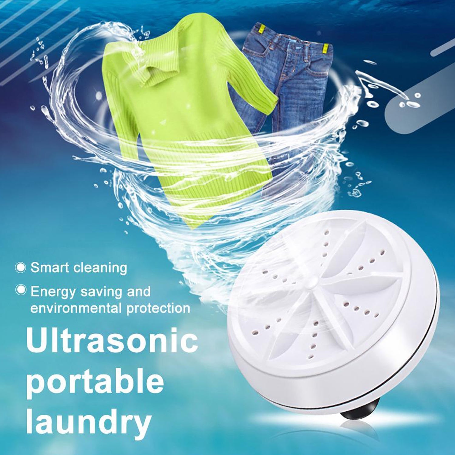 6152A Mini Washing Machine Turbine Washing Machine Door Hinge  Lightweight Turbo Washer with USB Cable For Home, Camping ,College ,Rooms Use