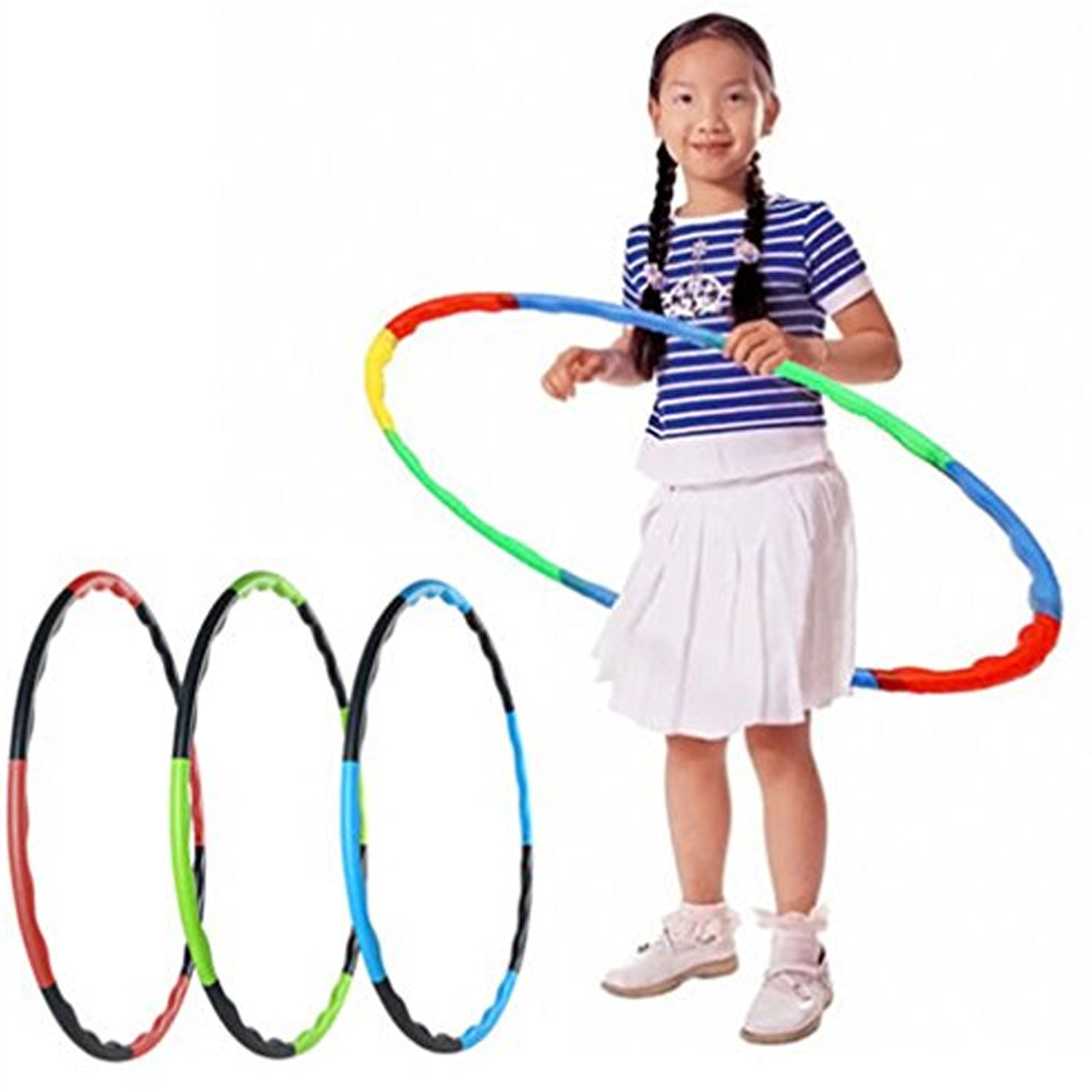 8020 Hoops Hula Interlocking Exercise Ring for Fitness with Dia Meter Boys Girls and Adults DeoDap