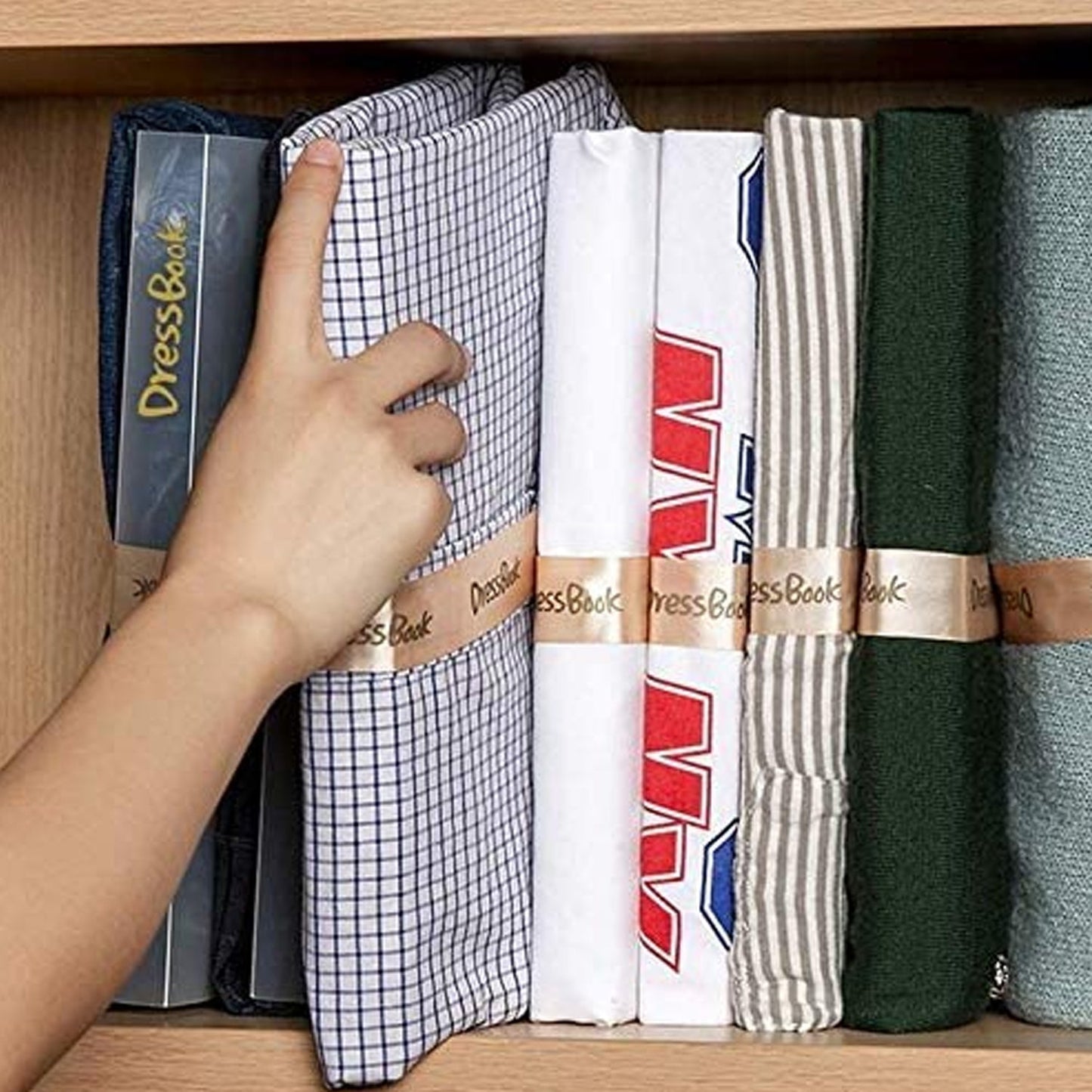 4026 DressBook T Shirt Folder Soft Bendable Folding Board Clothes Folder Storage Organizer ( 5 pcs ) DeoDap