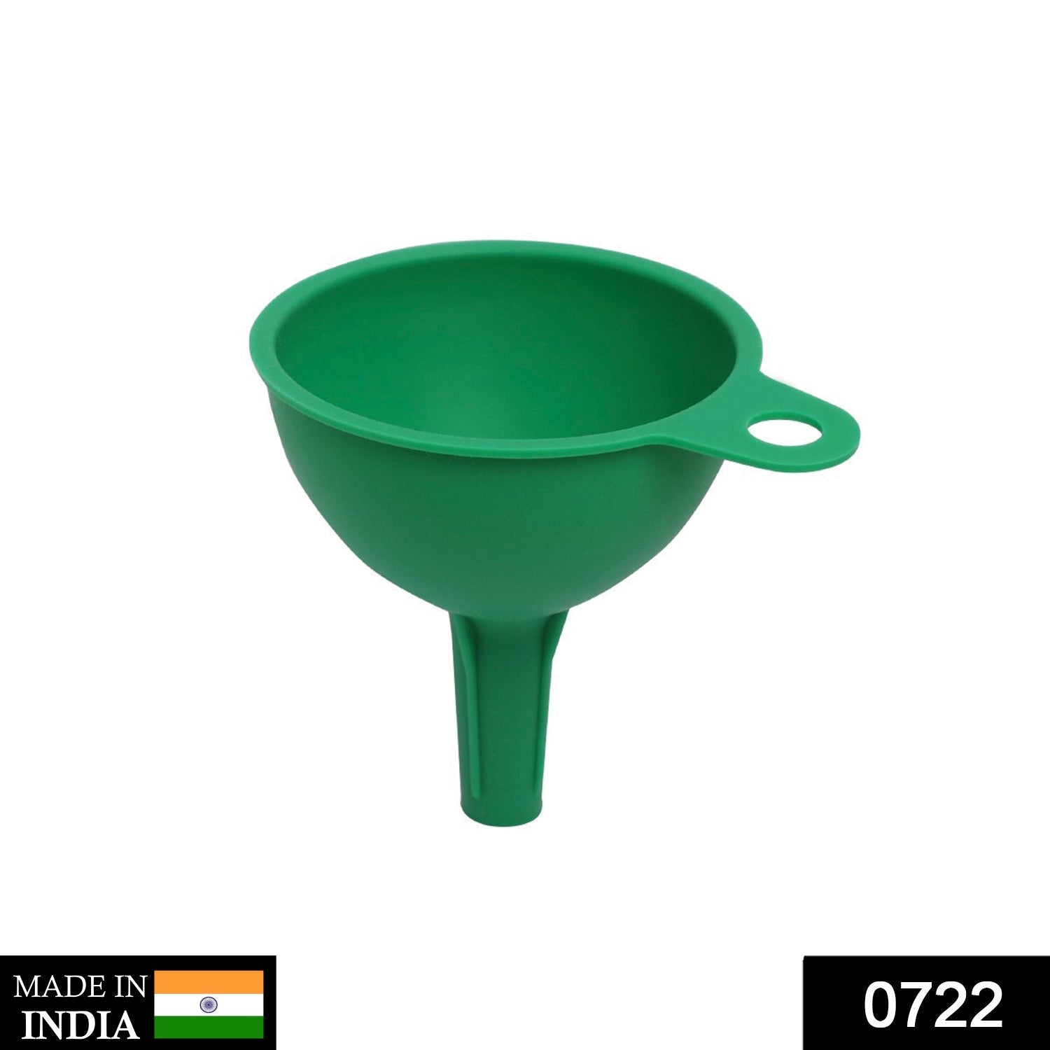 0722 Silicone Funnel For Pouring Oil, Sauce, Water, Juice And Small Food-Grains DeoDap
