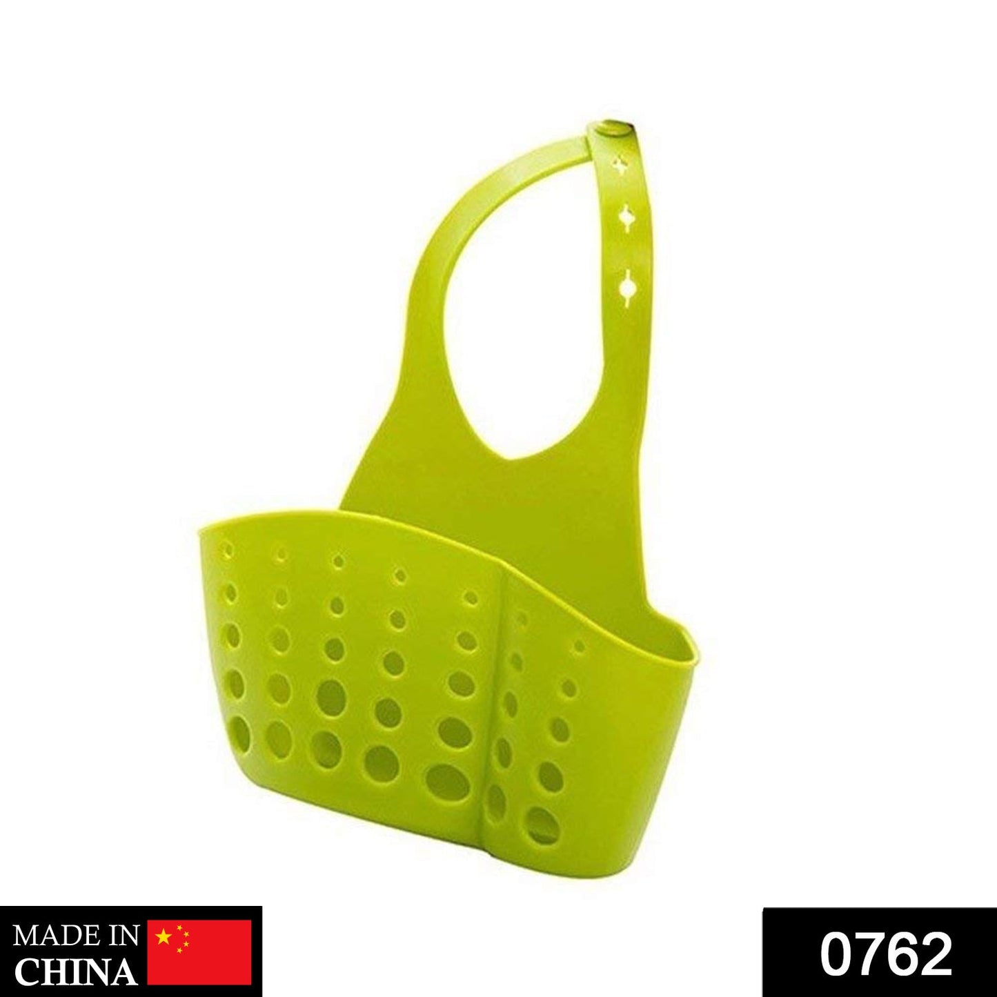 762 Adjustable Kitchen Bathroom Water Drainage Plastic Basket/Bag with Faucet Sink Caddy DeoDap