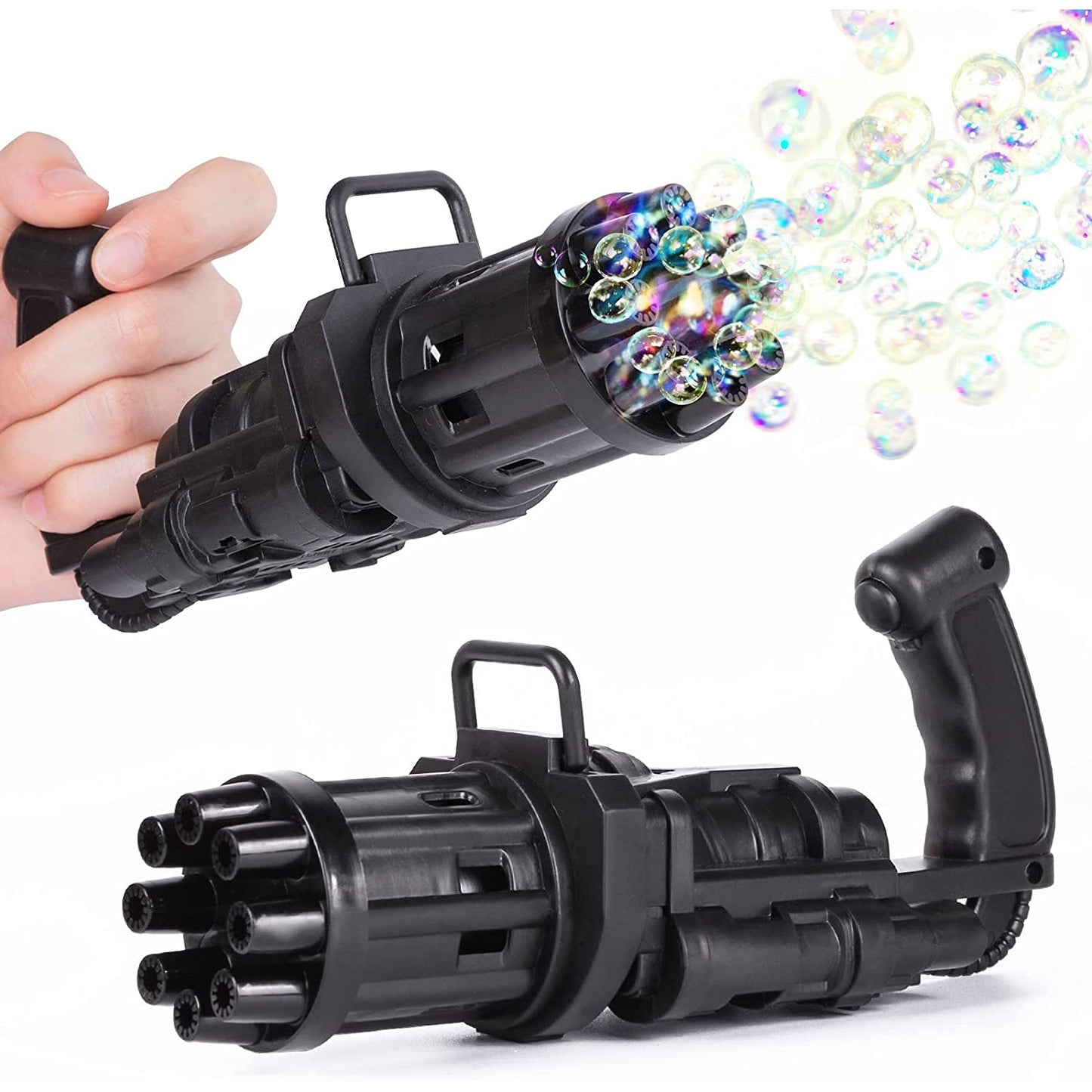 8028  8-Hole battery operated Bubbles Gun Toys for Boys and Girls Deodap