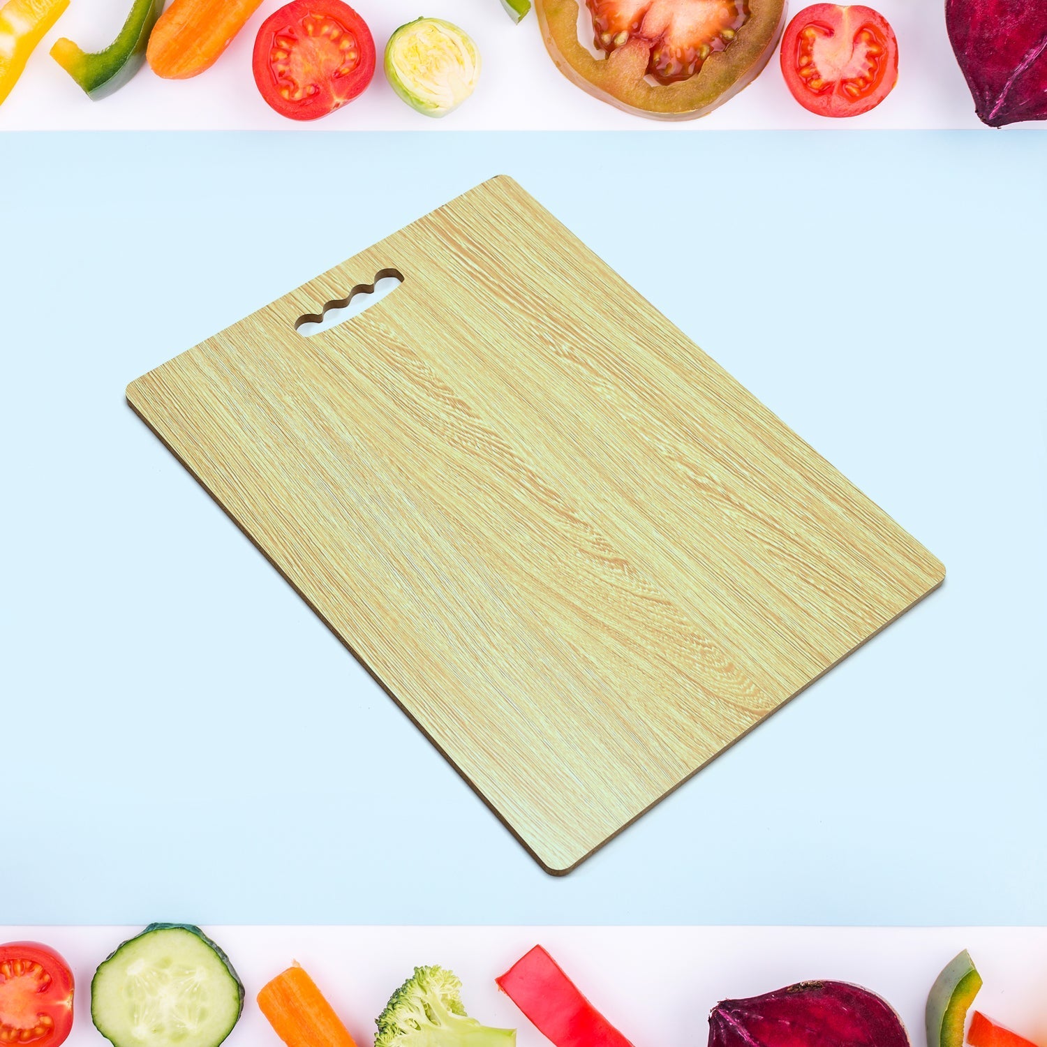 7121 Wooden Chopping Board Big Size  For Kitchen Use DeoDap