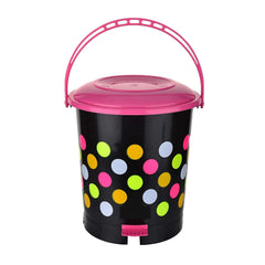 9015 Printed Pedal Bin used for storing garbage and waste products and it would use in all kinds of places like household and official etc. DeoDap