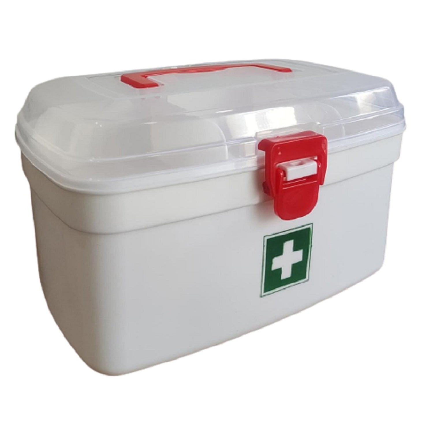 6412 Medical Box, 1 Piece,Indoor Outdoor Medical Utility,Medicine Storage Box,,Detachable Tray Medical Box Multi Purpose Regular Medicine, First Aid Box with Handle, DeoDap
