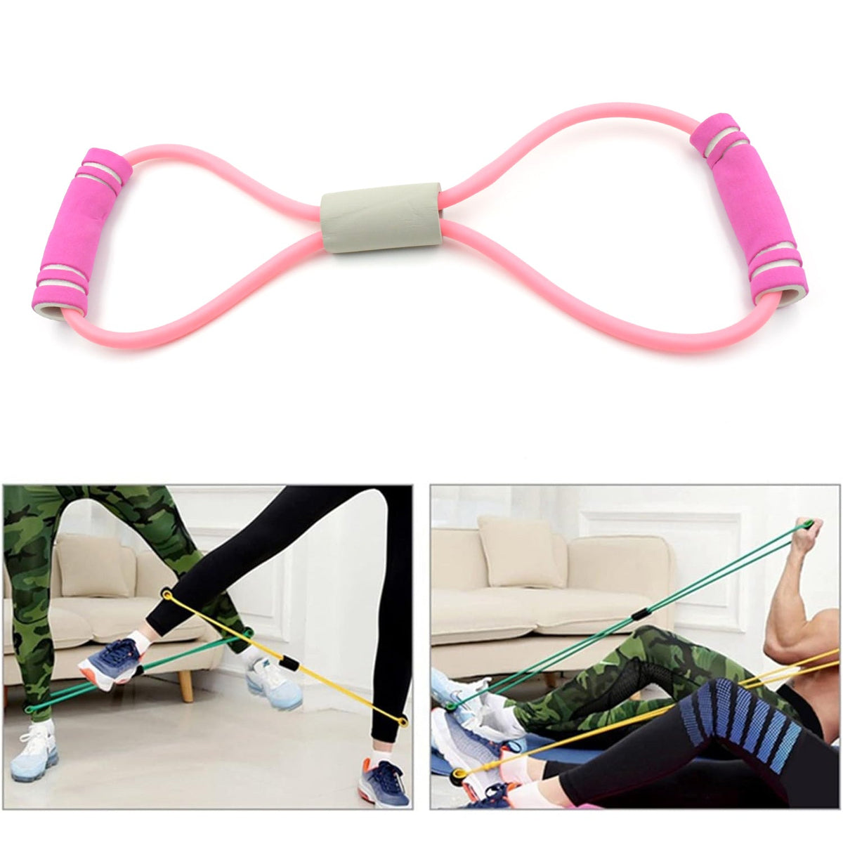8415 Sport Resistance Loop Band Yoga Bands Rubber Exercise Fitness Training Gym Strength Resistance Band, Exercise Equipment, Bands for Working Out (1 Pc)