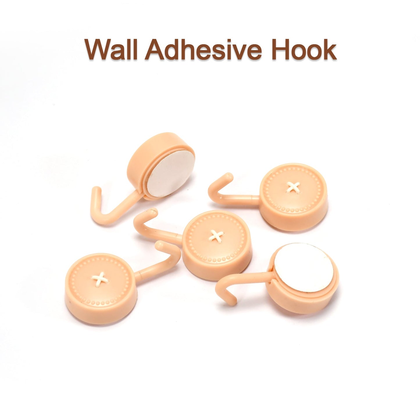 4865 Decorative Adhesive Hook 10 Pc Box Pack For Home & Multi Use Hook Pack DeoDap