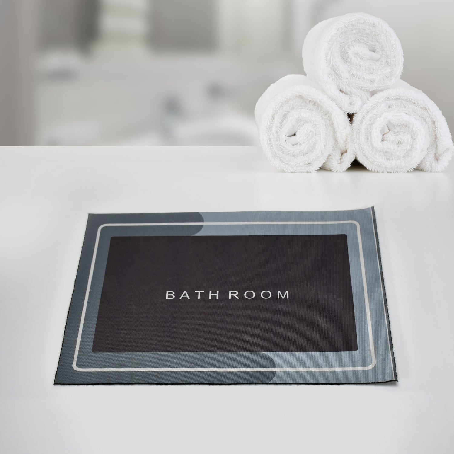 4036 Square Bathroom mat Water Absorbent mats Diatomite Door Mat Anti-Slip Bath Mat Quick Drying Absorbent mat for Home, Kitchen (59x39.5) DeoDap