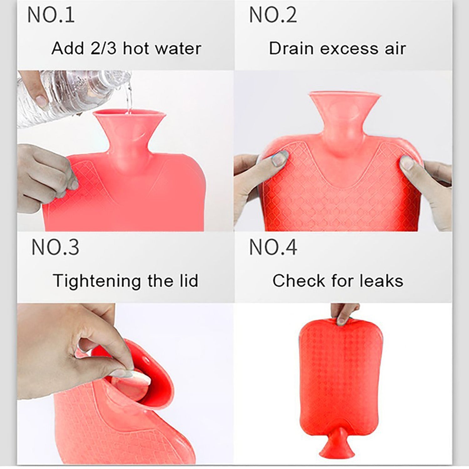 395 (Small) Rubber Hot Water Heating Pad Bag for Pain Relief DeoDap