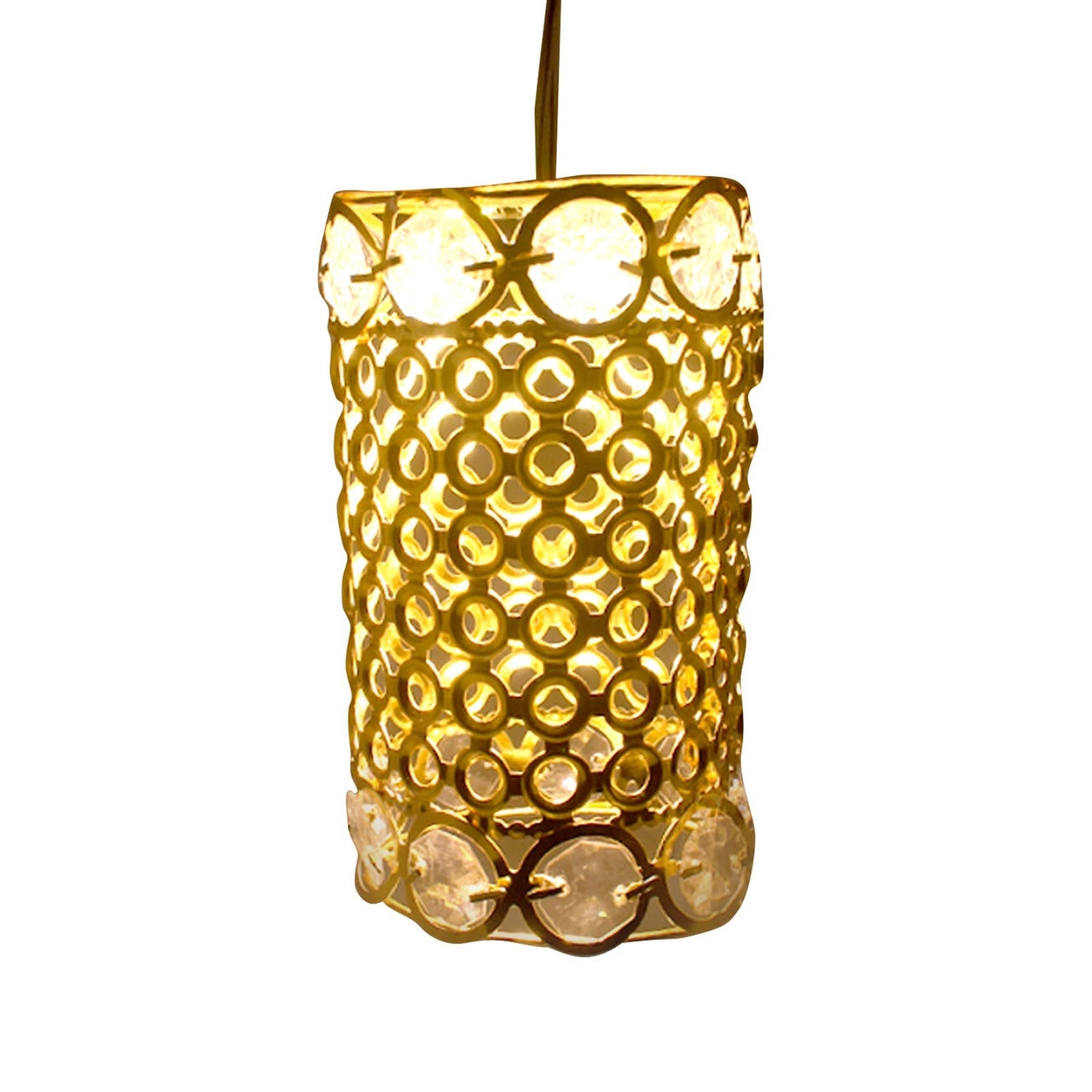 7233 Large Dimond Layer Golden Jhoomer For Home Decoration DeoDap