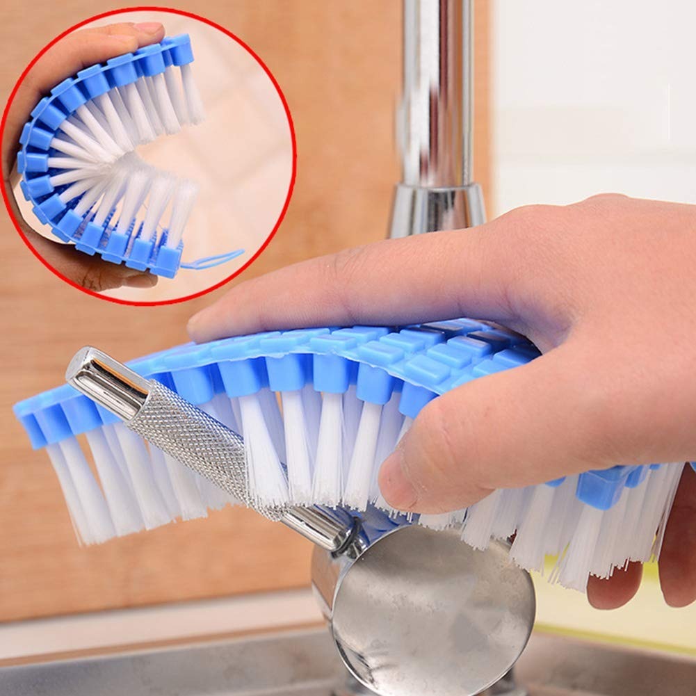 1427 Flexible Plastic Cleaning Brush for Home, Kitchen and Bathroom, DeoDap