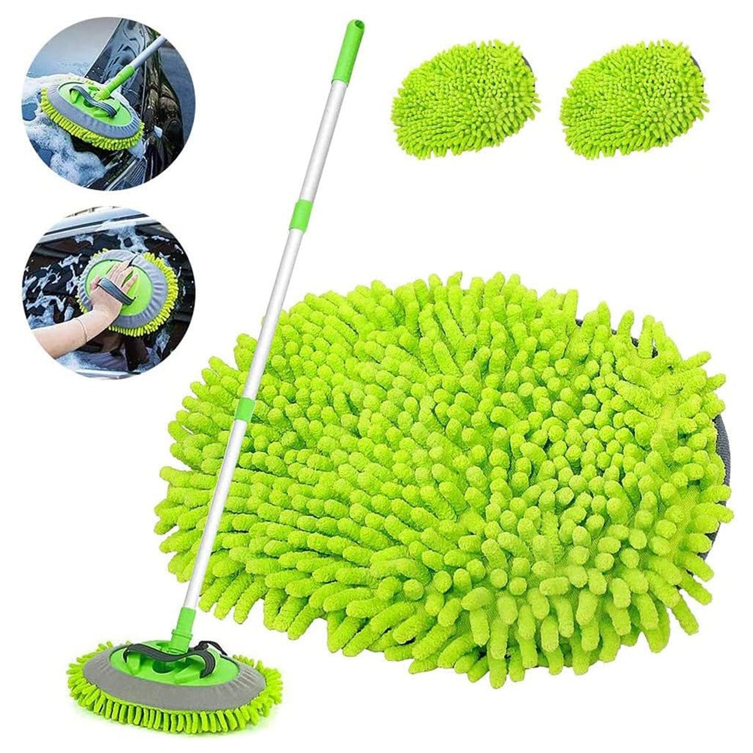 4987 Car Duster Microfiber Flexible Duster Car Wash | Car Cleaning Accessories | Microfiber | brush | Dry/Wet Home, Kitchen, Office Cleaning Brush Extendable Handle DeoDap