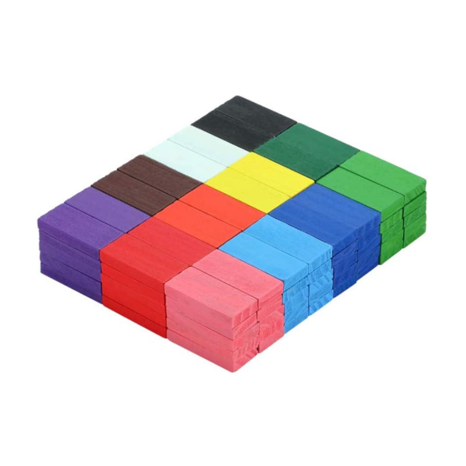 4439 120Pc Dominoes Blocks Set Multicolor Wooden Toy Building Indoor Game Toy. DeoDap