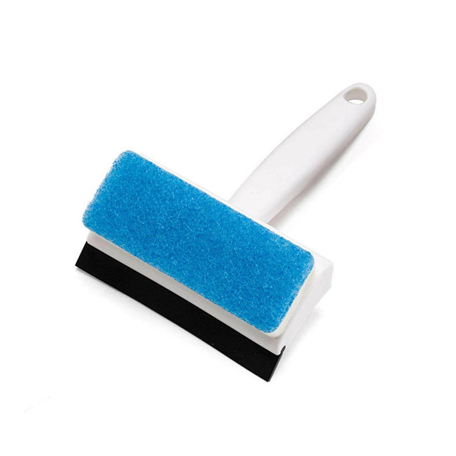 7602 2 in 1 Glass Wiper Cleaning Brush Mirror Grout Tile Cleaner Washing Pot Brush Double-Sided Glass Wipe Bathroom Wiper Window Glass Wiper DeoDap