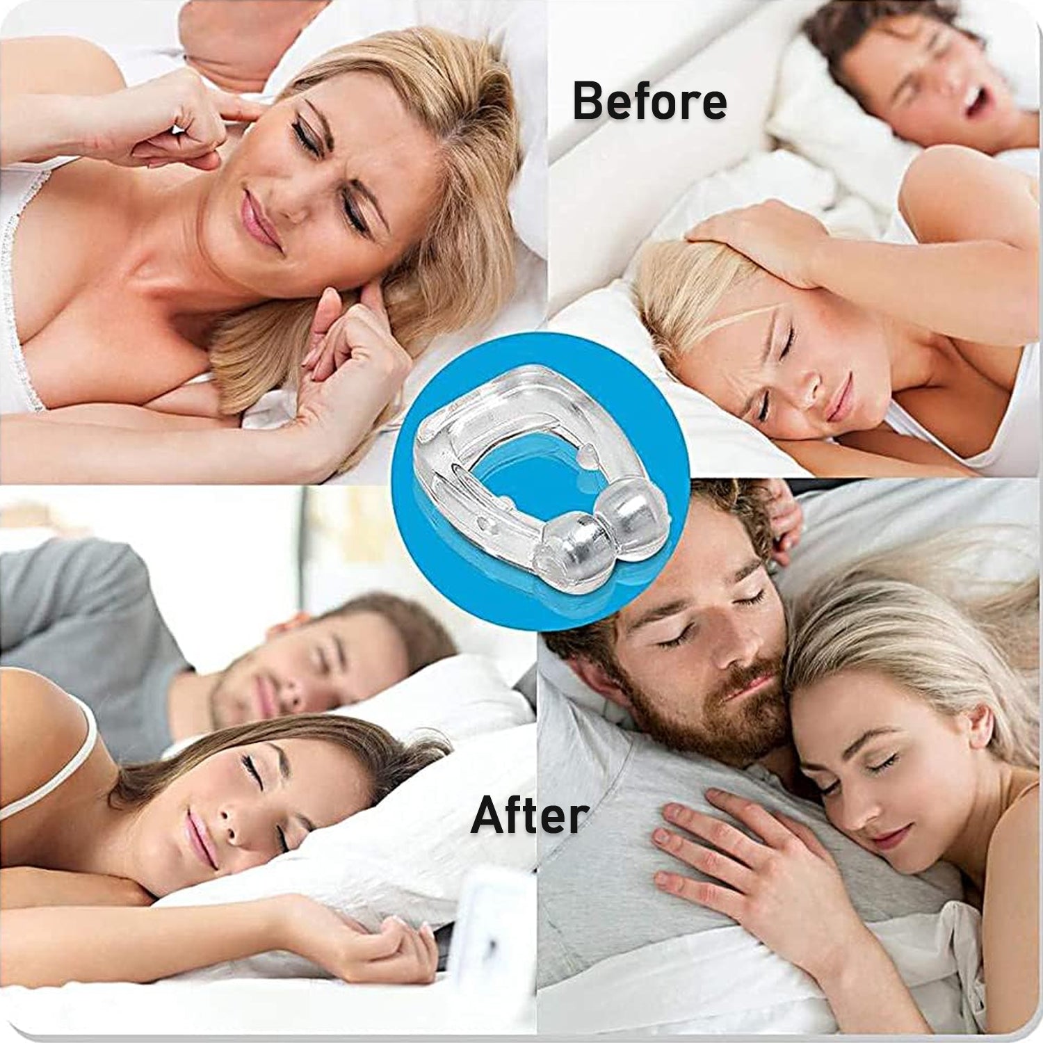 0349 Anti Snore device for men and woman Silicone Magnetic Nose Clip For heavy Snoring sleeper, Snore Stopper, Anti Snoring Device (1 Pc)