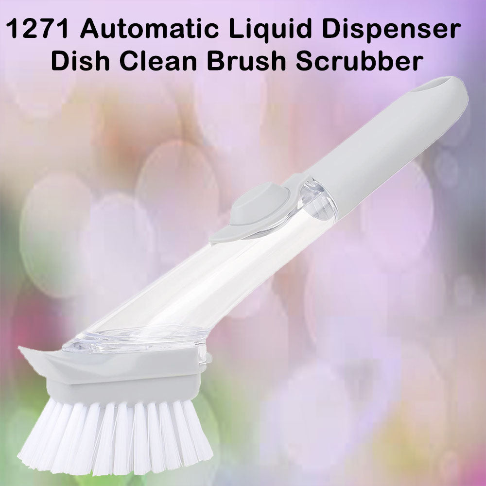 1271 Automatic Liquid Dispenser Dish Clean Brush Scrubber DeoDap