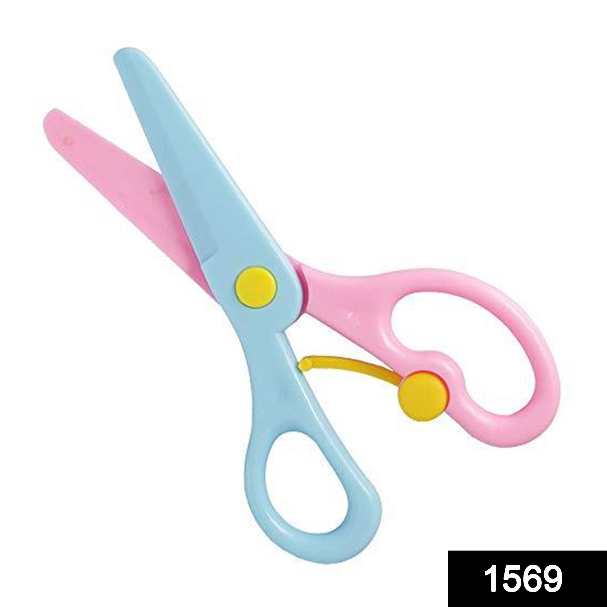 1569 Kids Handmade Plastic Safety Scissors Safety Scissors DeoDap