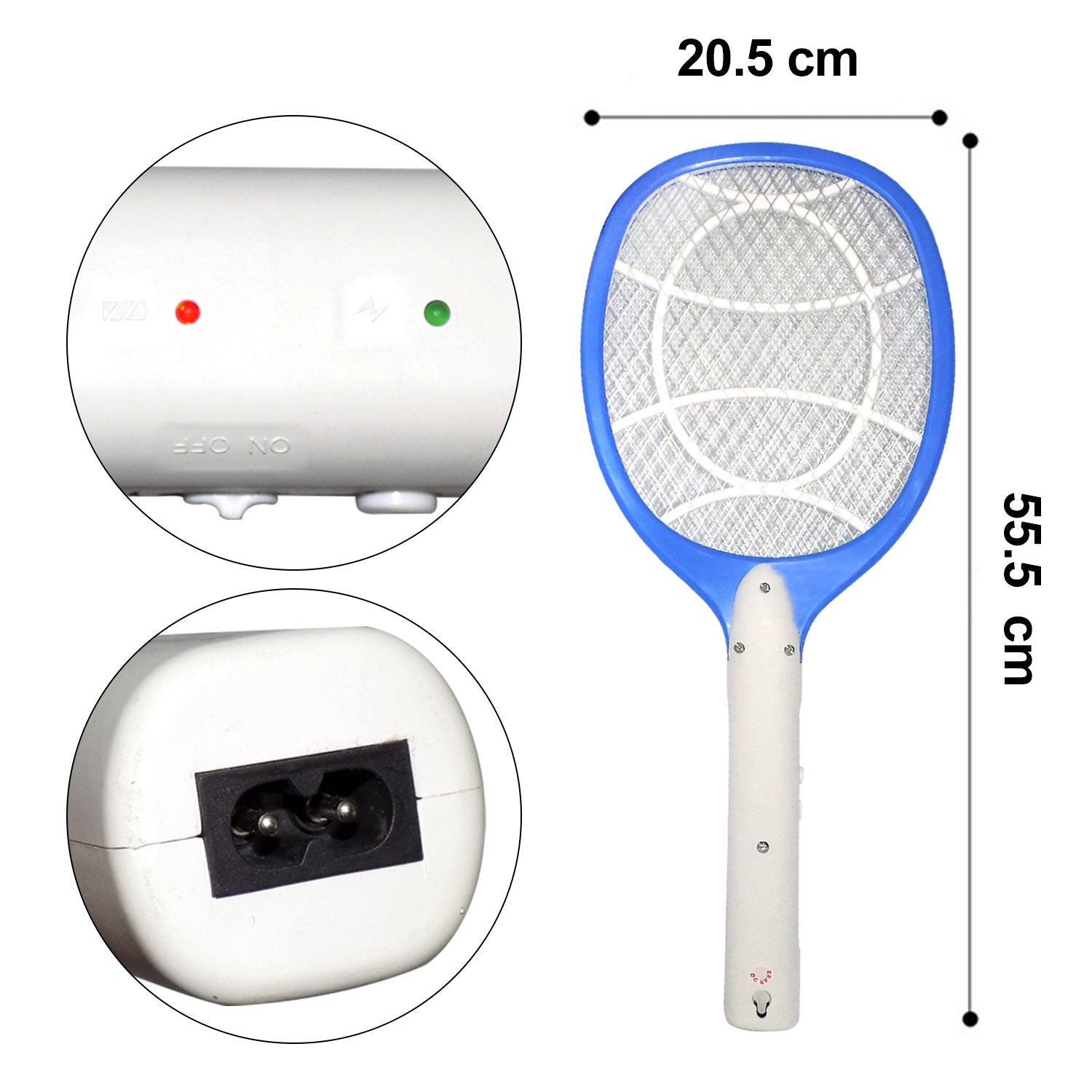 1722 Anti Mosquito Racket - Rechargeable Insect Killer Bat DeoDap