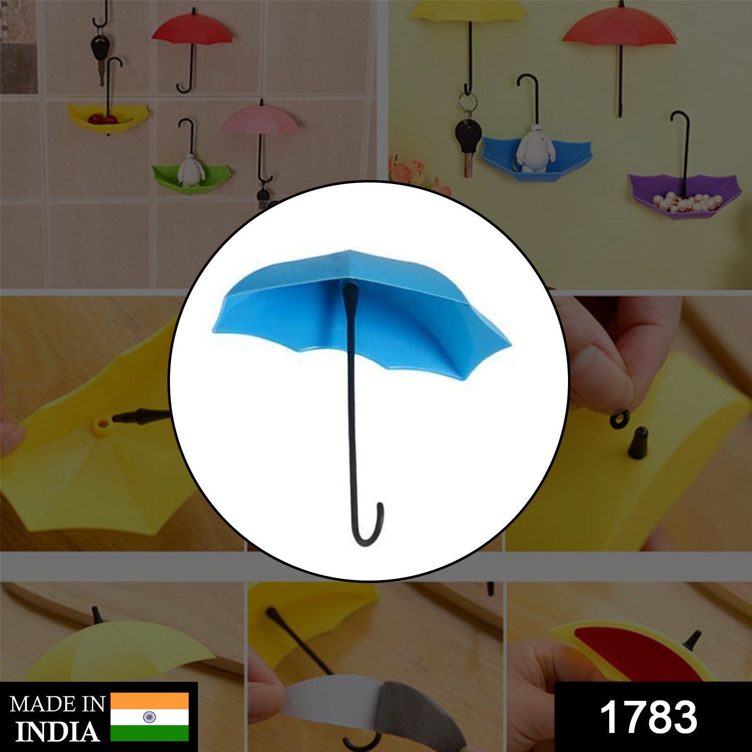 1783 Colourful Umbrella Key Holder DeoDap