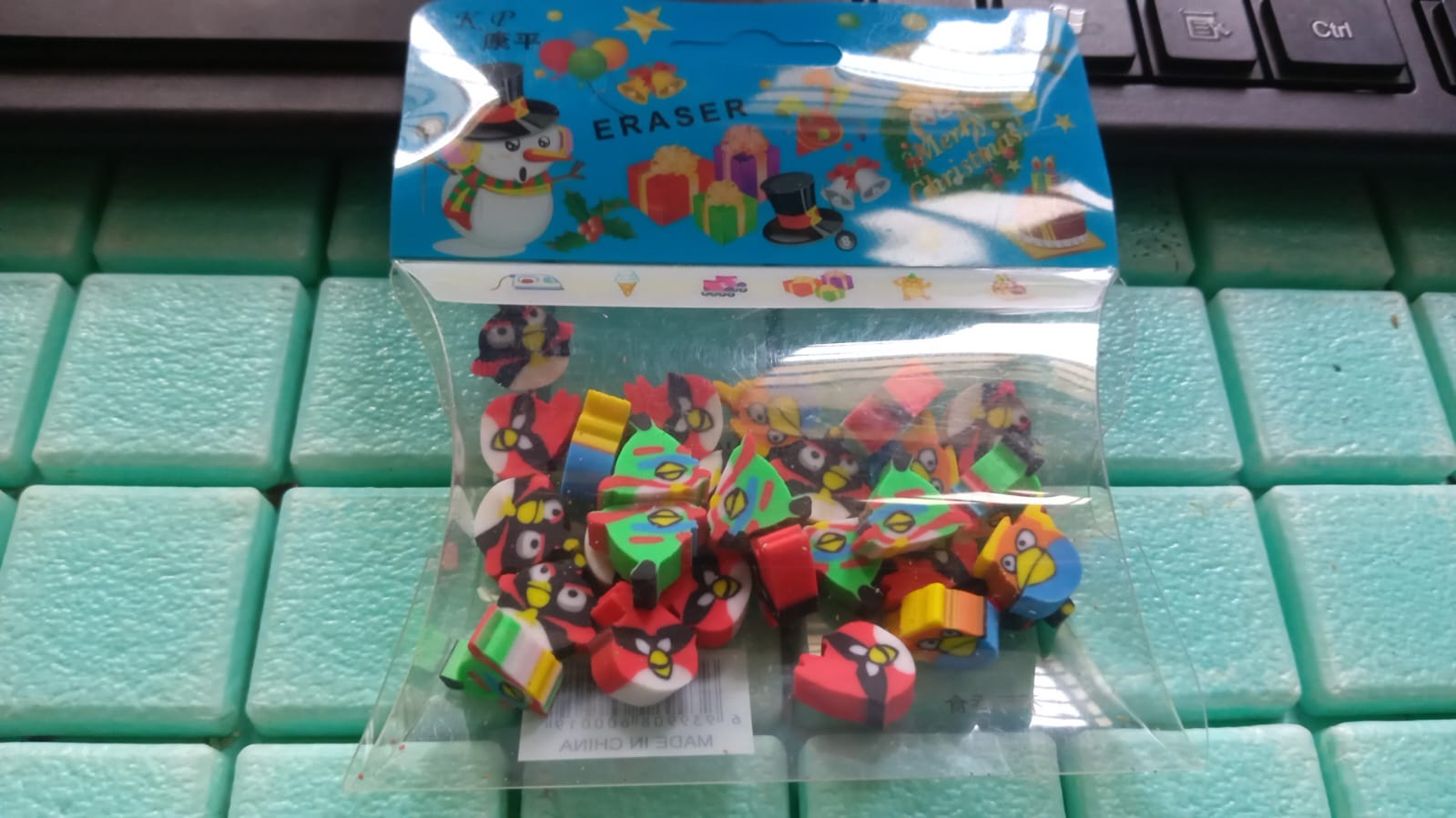 8739 Fancy & Stylish Colorful Erasers, Mini Eraser Creative Cute Novelty Eraser for Children Different Designs Eraser Set for Return Gift, Birthday Party, School Prize (28 Pcs In 1 Packet)