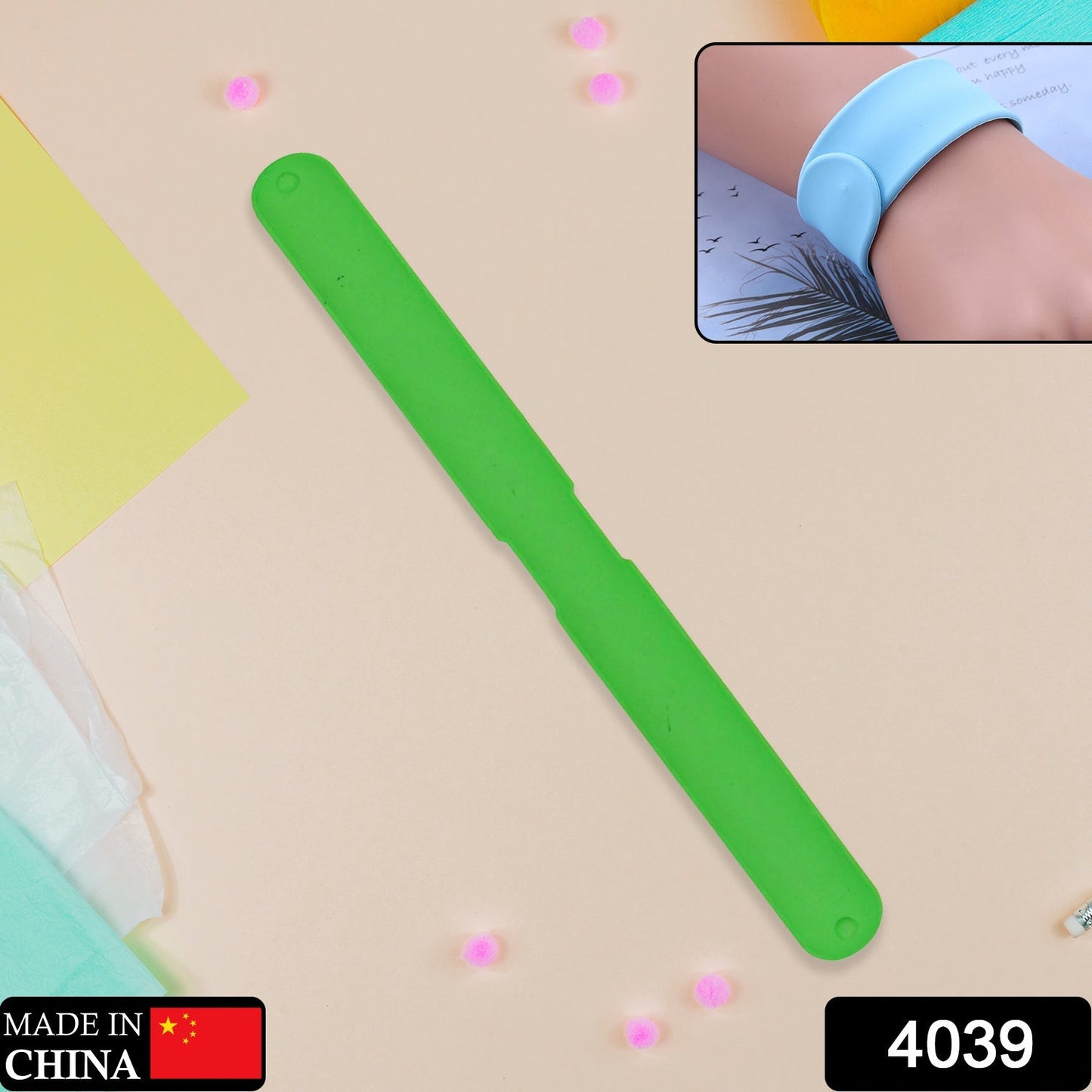 4039 Slap Bracelets for Kids Boys Girls - Silicone Spiky Snap Wristbands (Multicolor) DeoDap