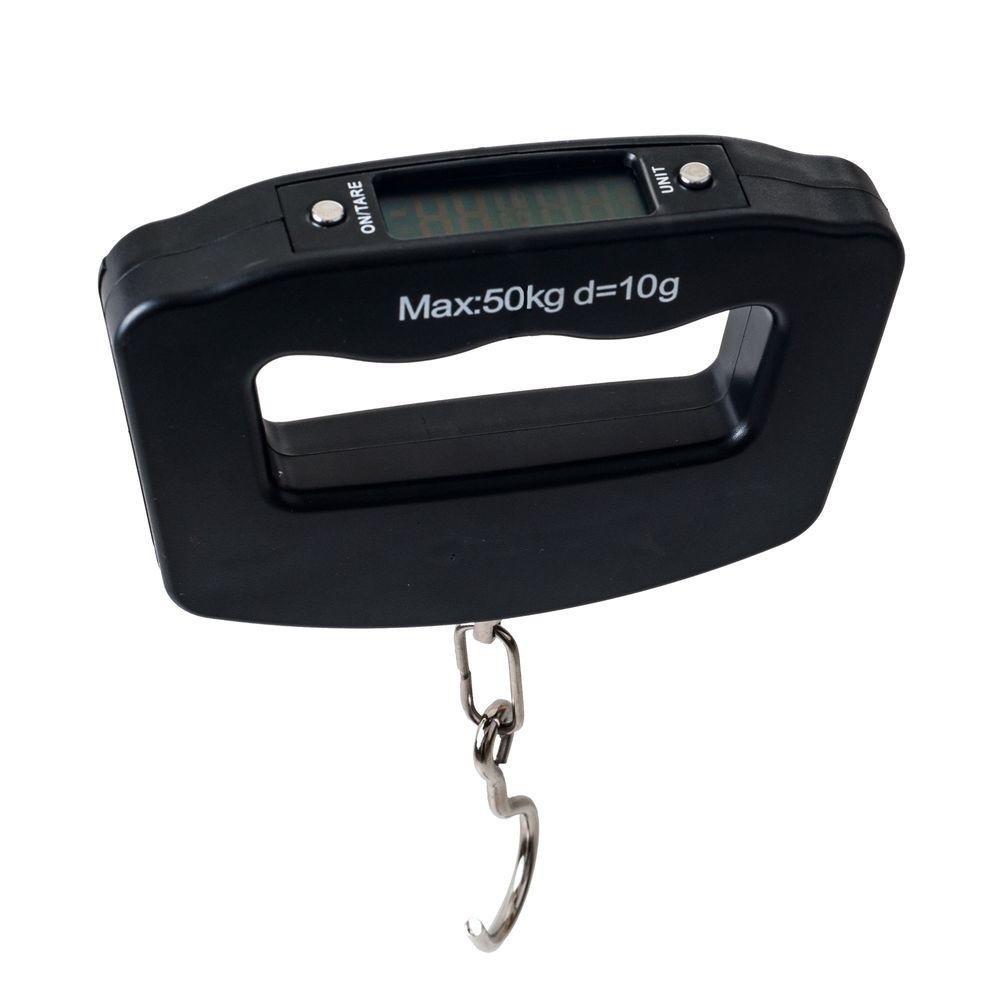 548 Black Digital Portable Luggage Scale with LCD Backlight (50 kg) DeoDap
