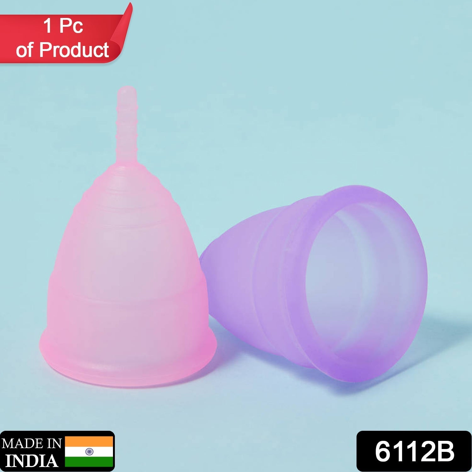 6112B REUSABLE MENSTRUAL CUP USED BY WOMENS AND GIRLS DURING THE TIME OF THEIR MENSTRUAL CYCLE DeoDap