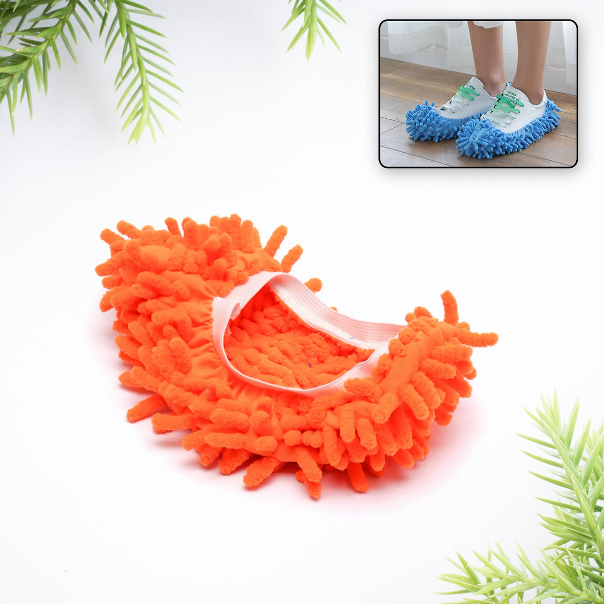 0531  1Pc Mop Slipper Shoes Cover, Floor Dust Cleaning Household Wiping Mops Head, Floor Cleaning Shoes Cover for House (1 Pc)