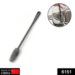 6151 Bottle Cleaning Brush widely used in all types of household kitchen purposes for cleaning and washing bottles from inside perfectly and easily. DeoDap