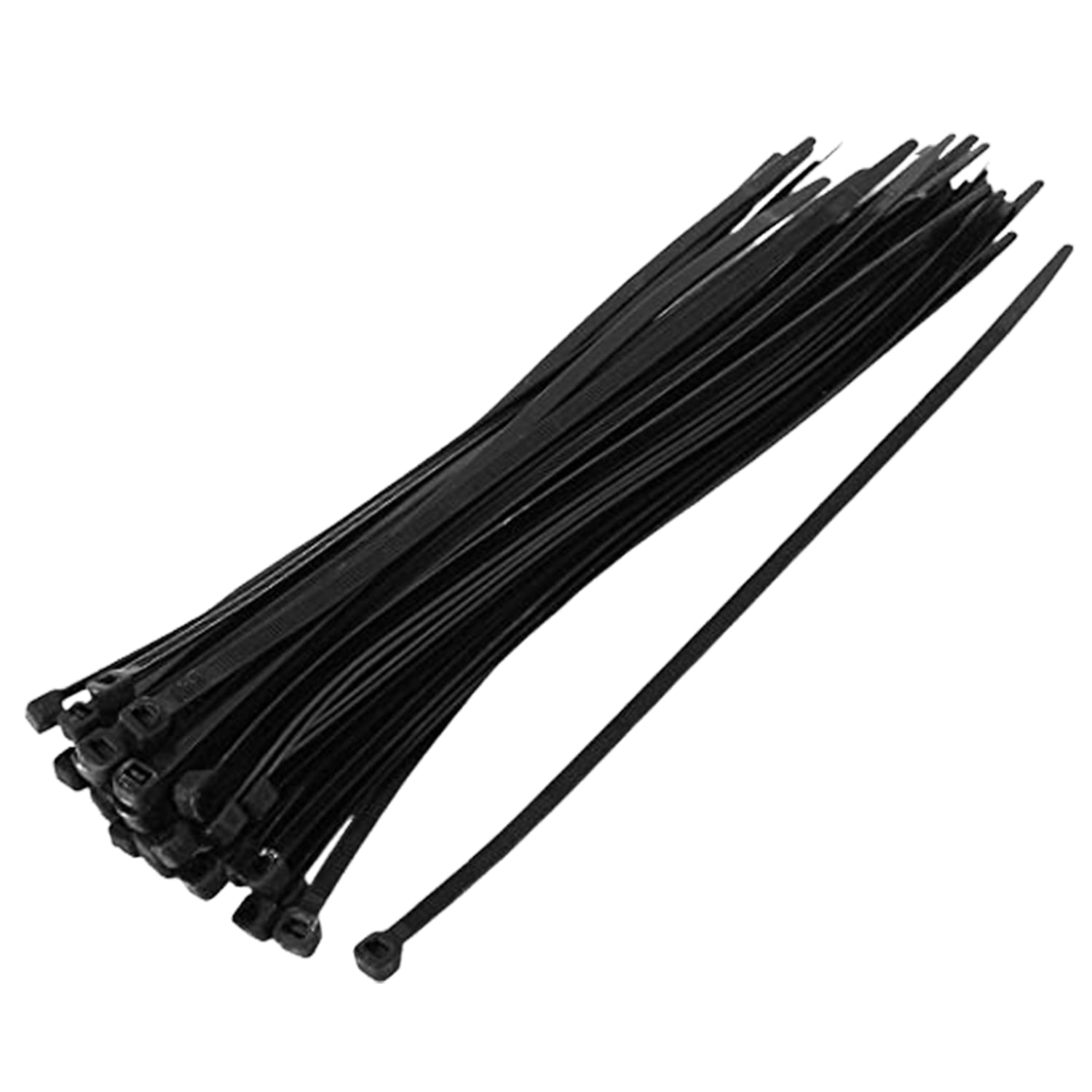 3139 6Inch Nylon Self Locking Cable Ties, Heavy Duty Strong Zip Wire Tie. Pack of 100 - Black. DeoDap