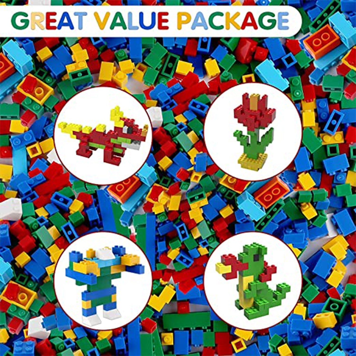 4431 Blocks Set for Kids, Play Fun and Learning Blocks for Kids Games for Children Block Game Puzzles Set Boys, Children (Multicolor, 120 Bricks Blocks) DeoDap
